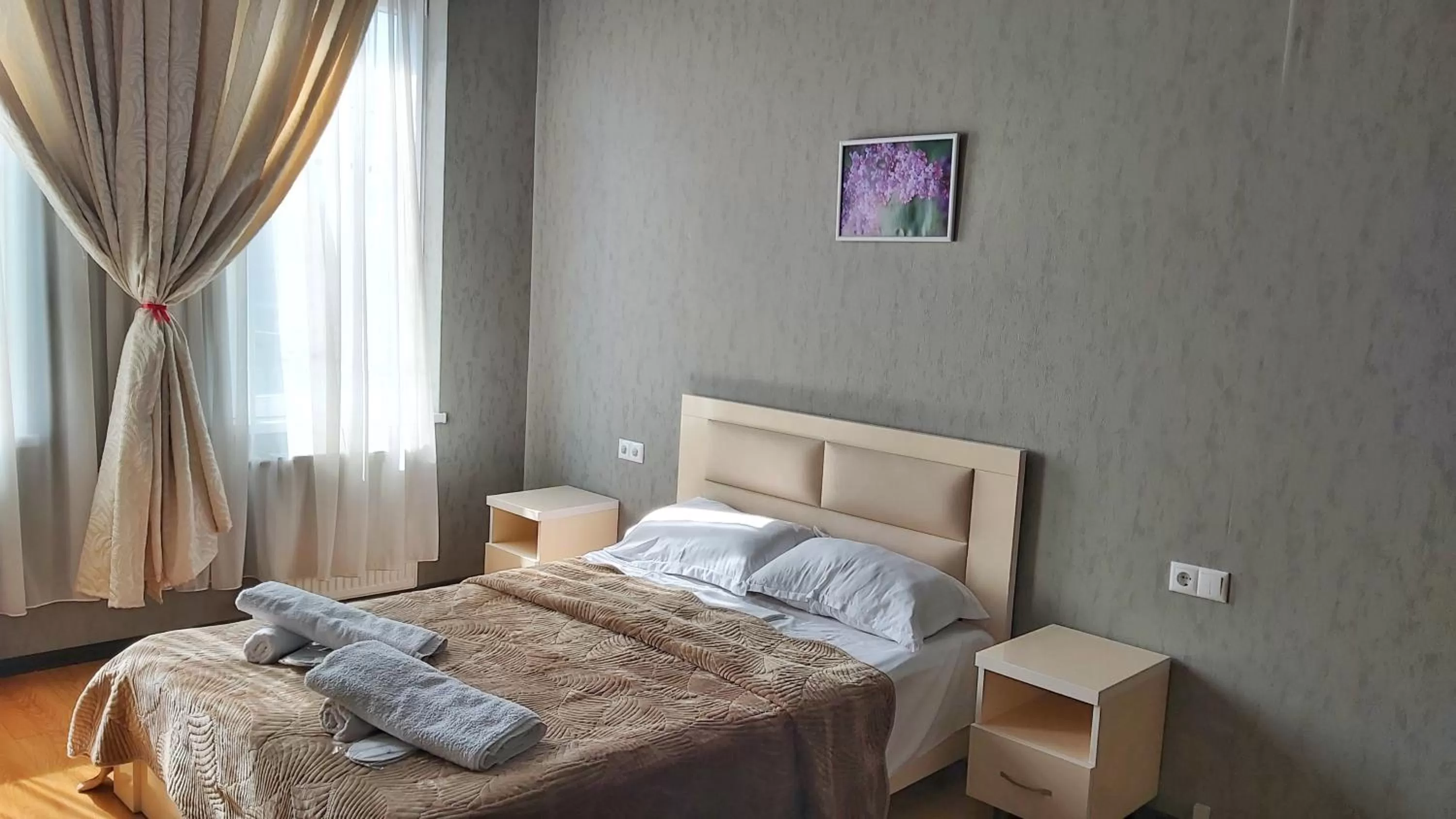 Photo of the whole room, Bed in Gamarjoba Hotel