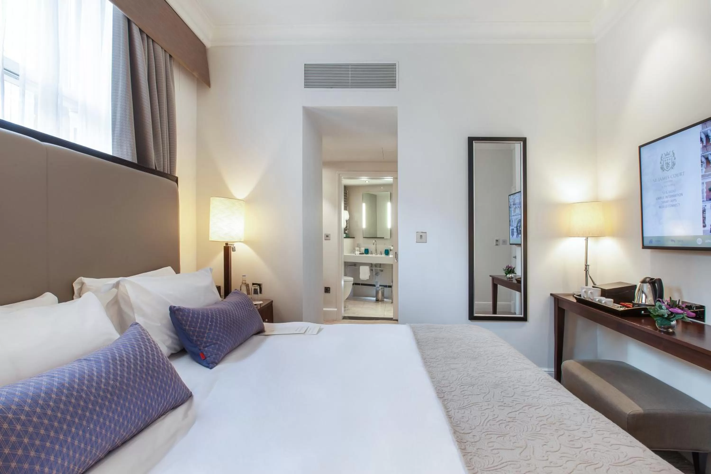 Bed in St. James' Court, A Taj Hotel, London