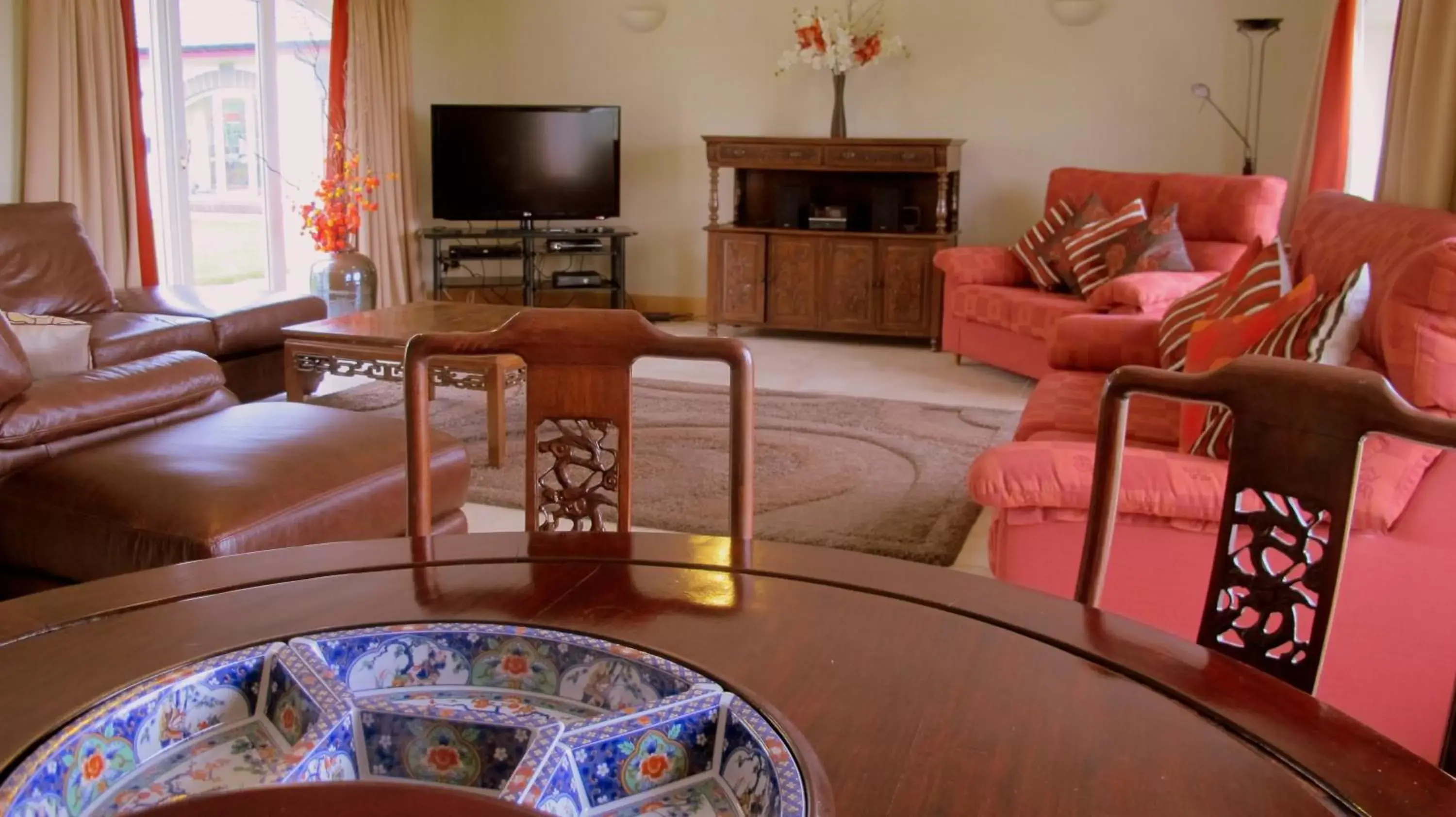 Living room, Seating Area in Errichel House and Cottages