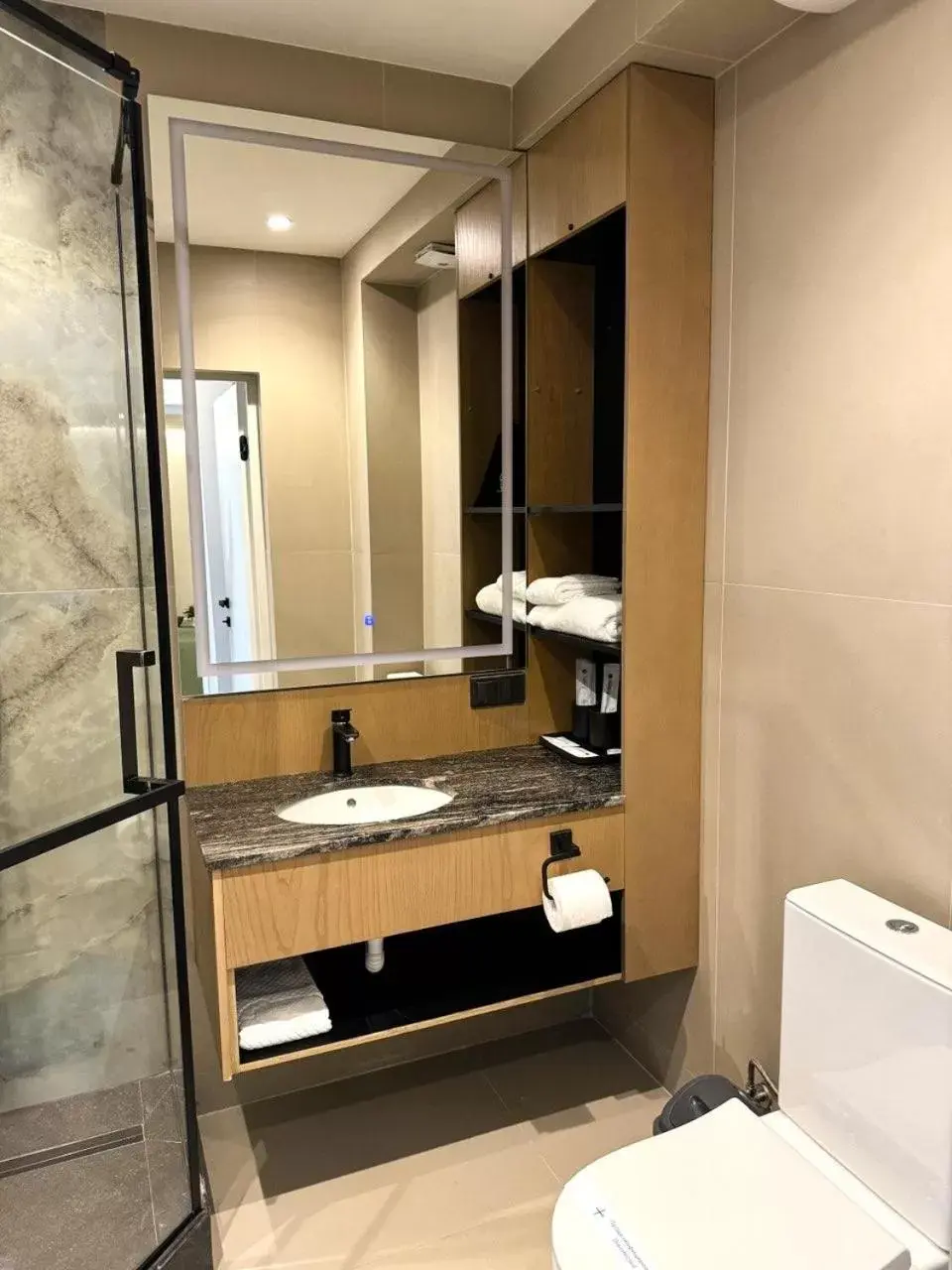 Bathroom in Evropa Hotel