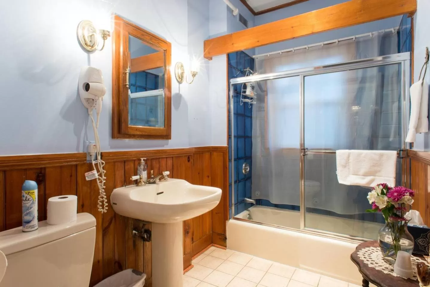 Shower in The Coolidge Corner Guest House: A Brookline Bed and Breakfast