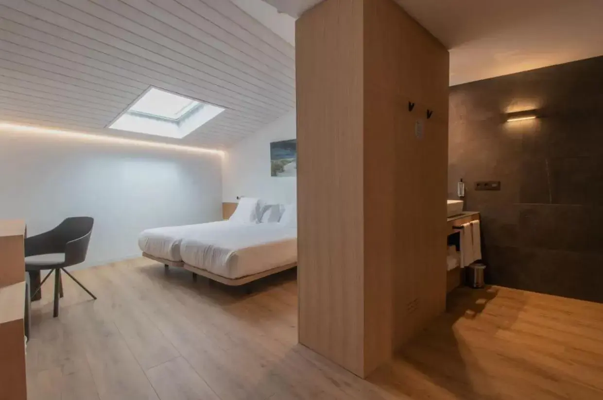 Bed in Hotel Cortabitarte Bed in Hotel Cortabitarte