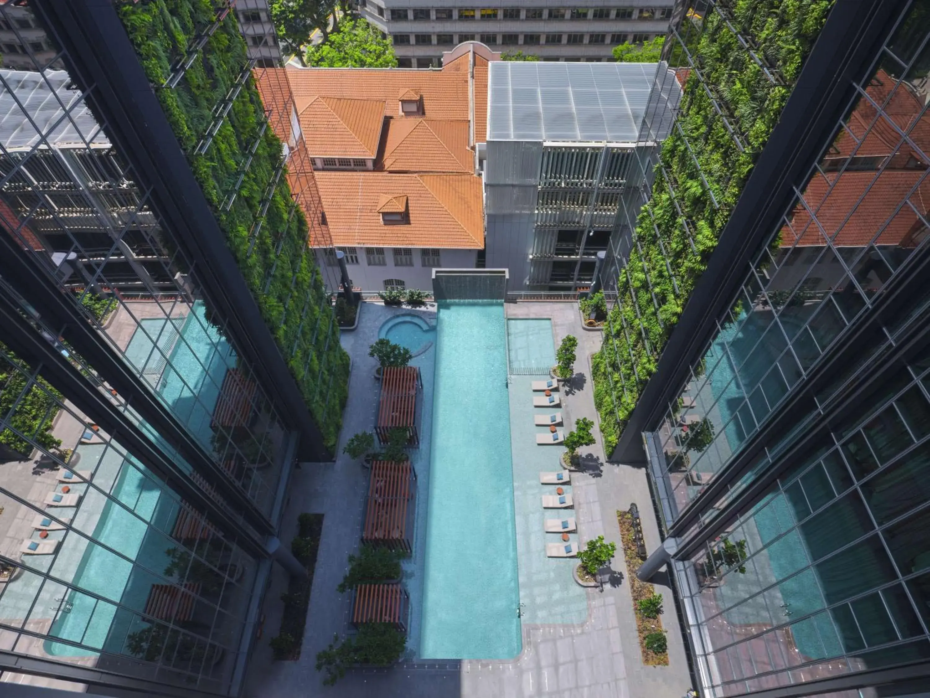 Pool View in Pullman Singapore Hill Street