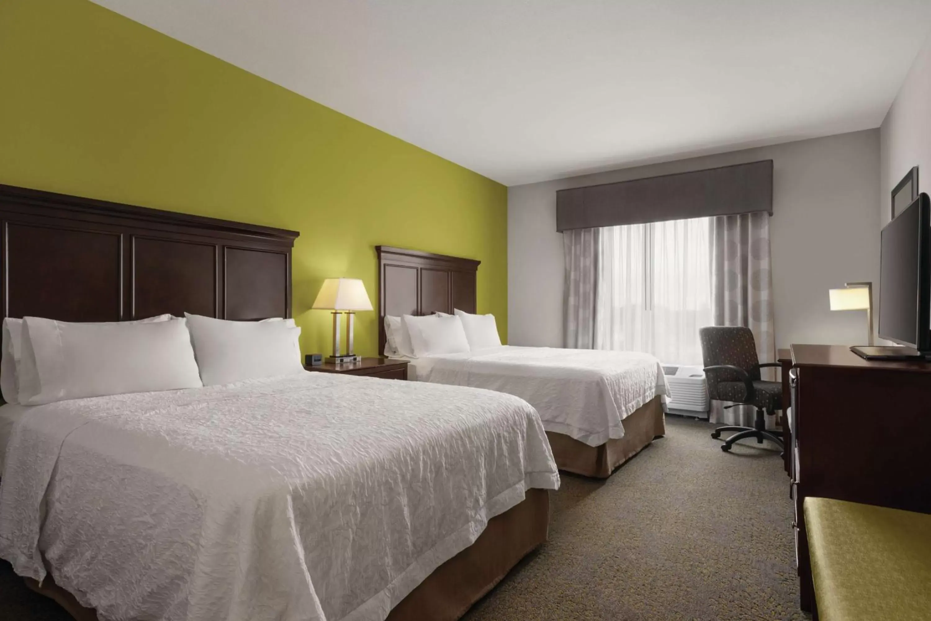 Queen Room with Two Queen Beds - Mobility and Hearing Access/Non-Smoking in Hampton Inn & Suites Mishawaka/South Bend at Heritage Square Queen Room with Two Queen Beds - Mobility and Hearing Access/Non-Smoking in Hampton Inn & Suites Mishawaka/South Bend at Heritage Square