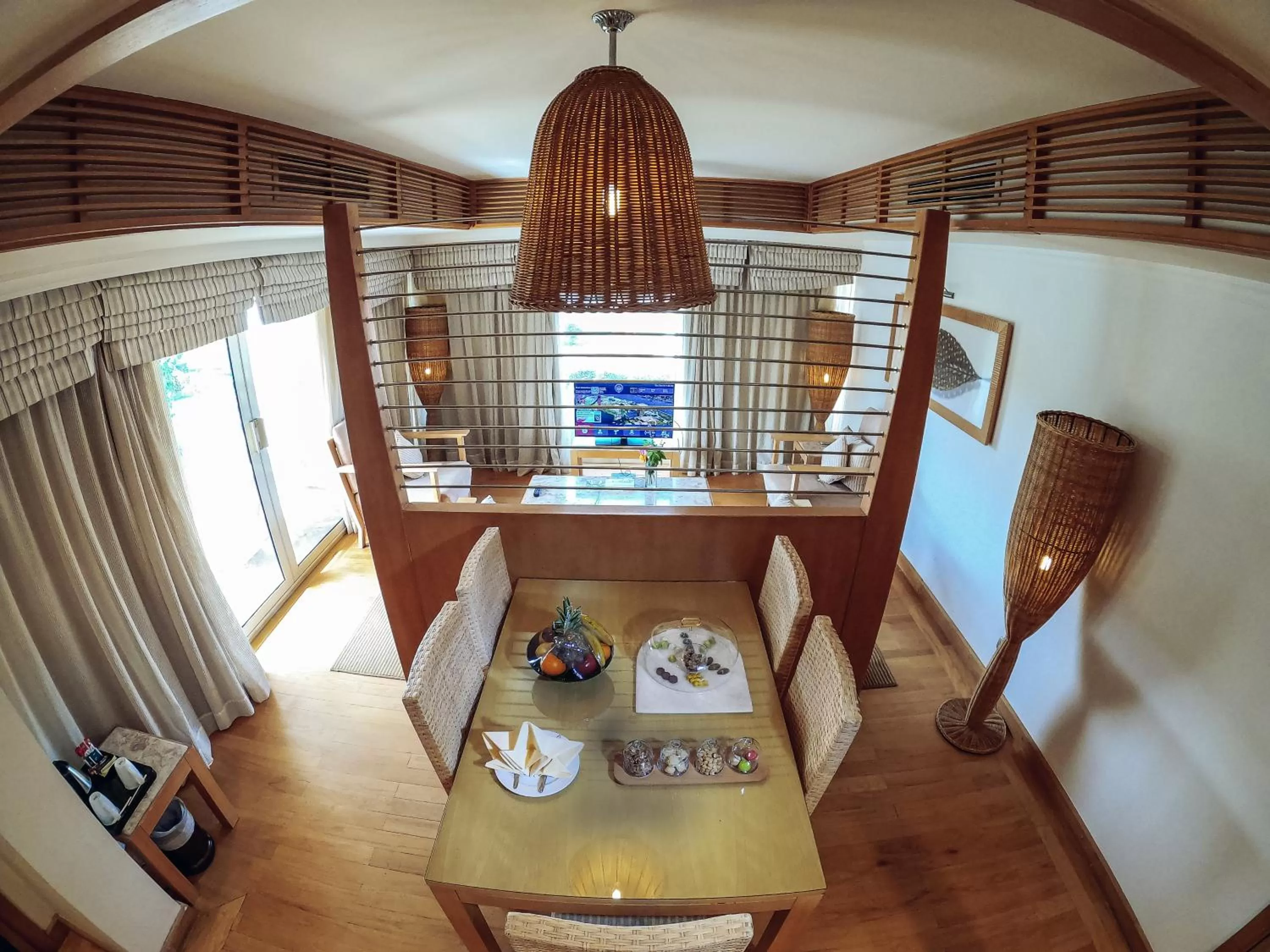 Dining area in Mövenpick Resort Aswan