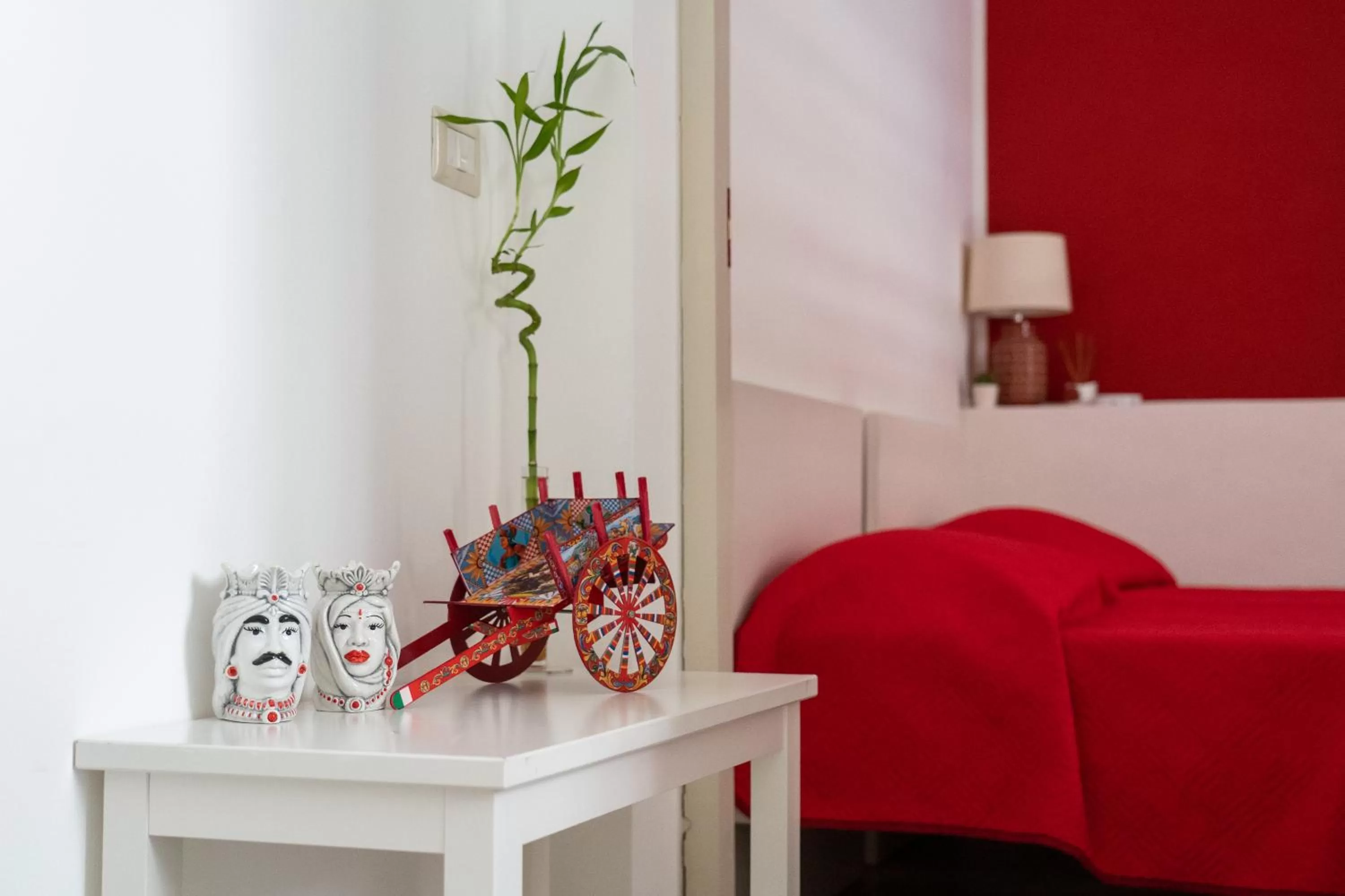 Bed in Portosalvo Rooms