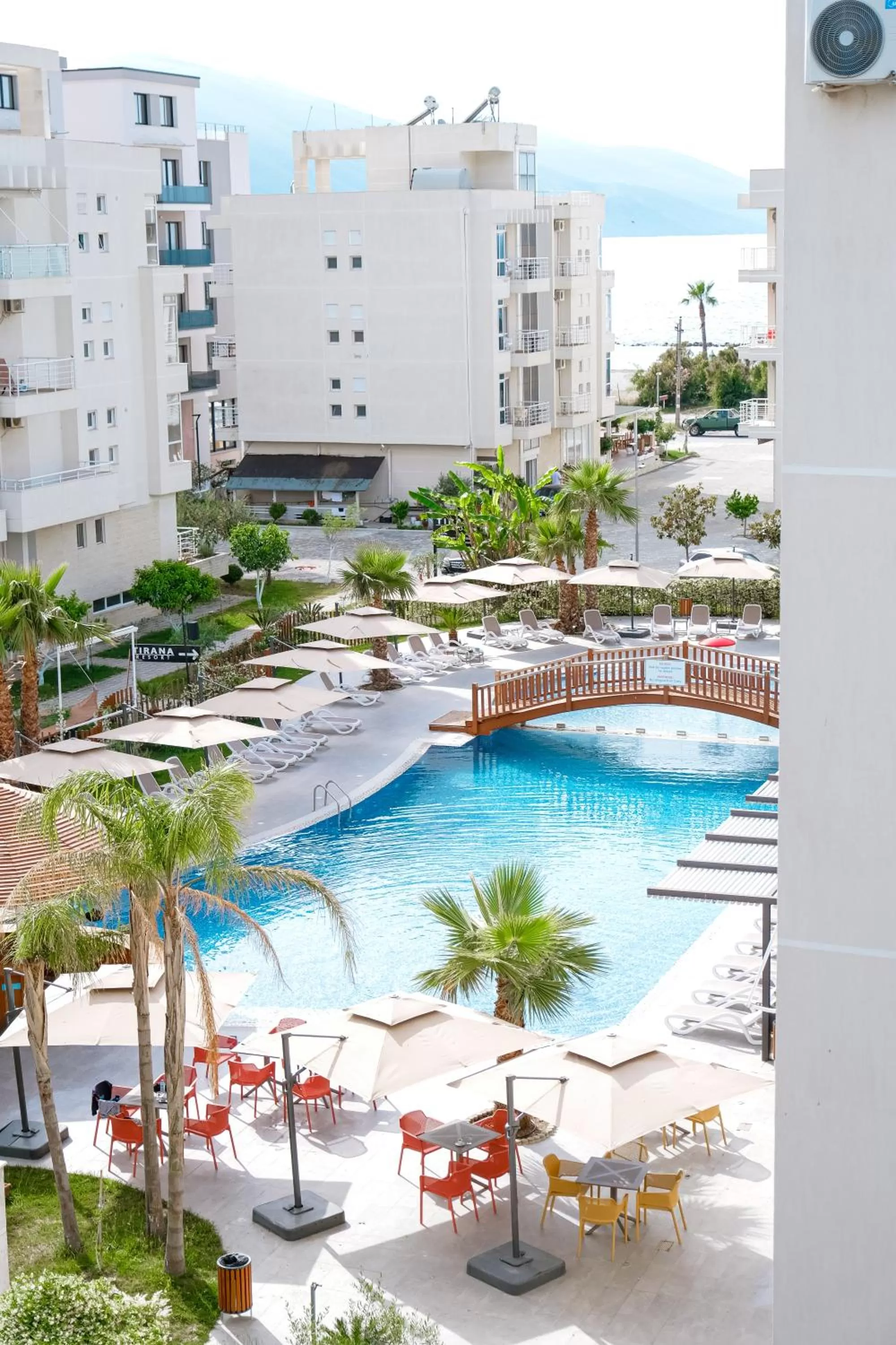 Pool view in Ledina Hotel