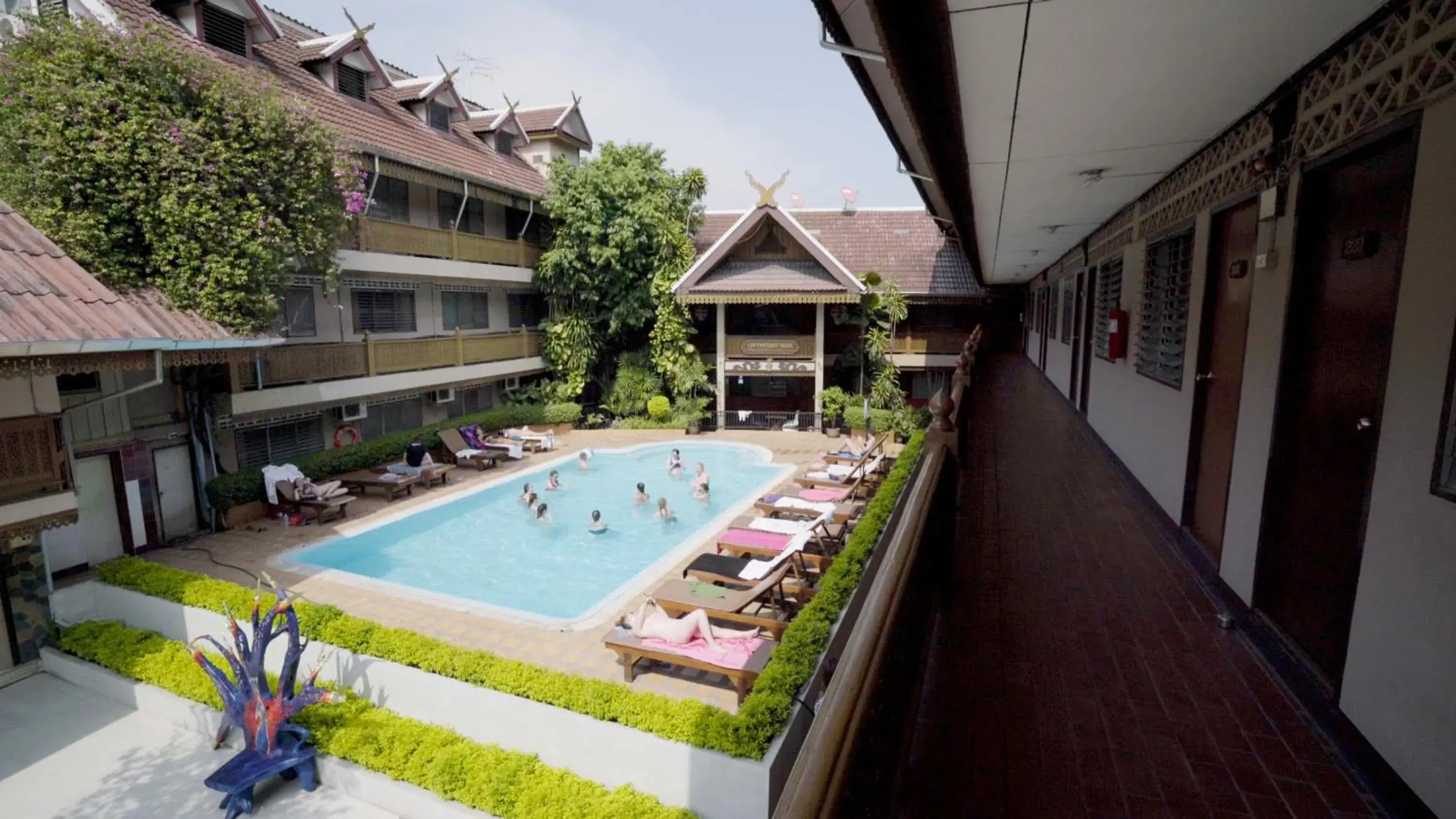 Swimming pool, Pool View in Lai Thai Guest House