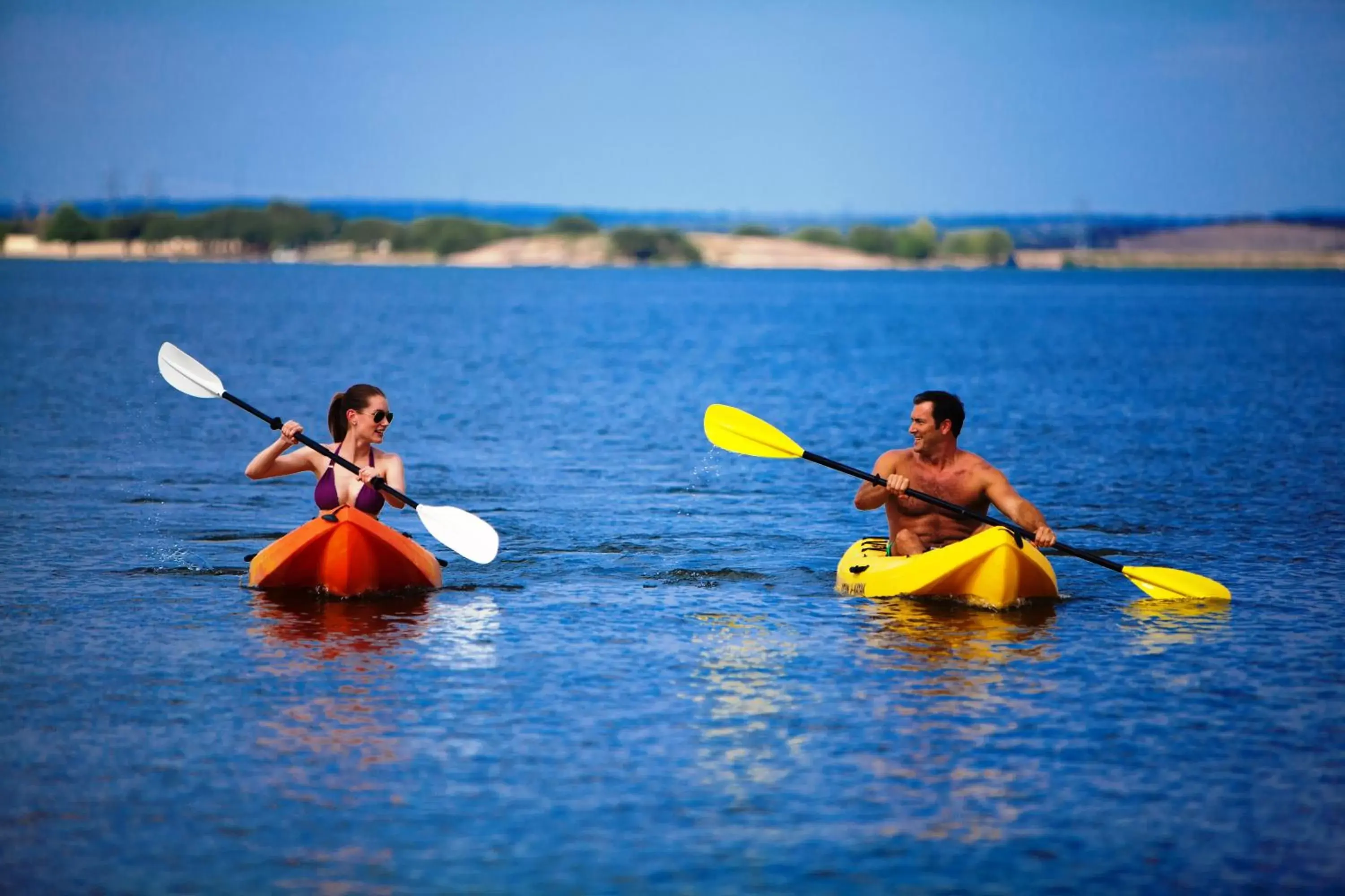 People, Canoeing in Horseshoe Bay Resort