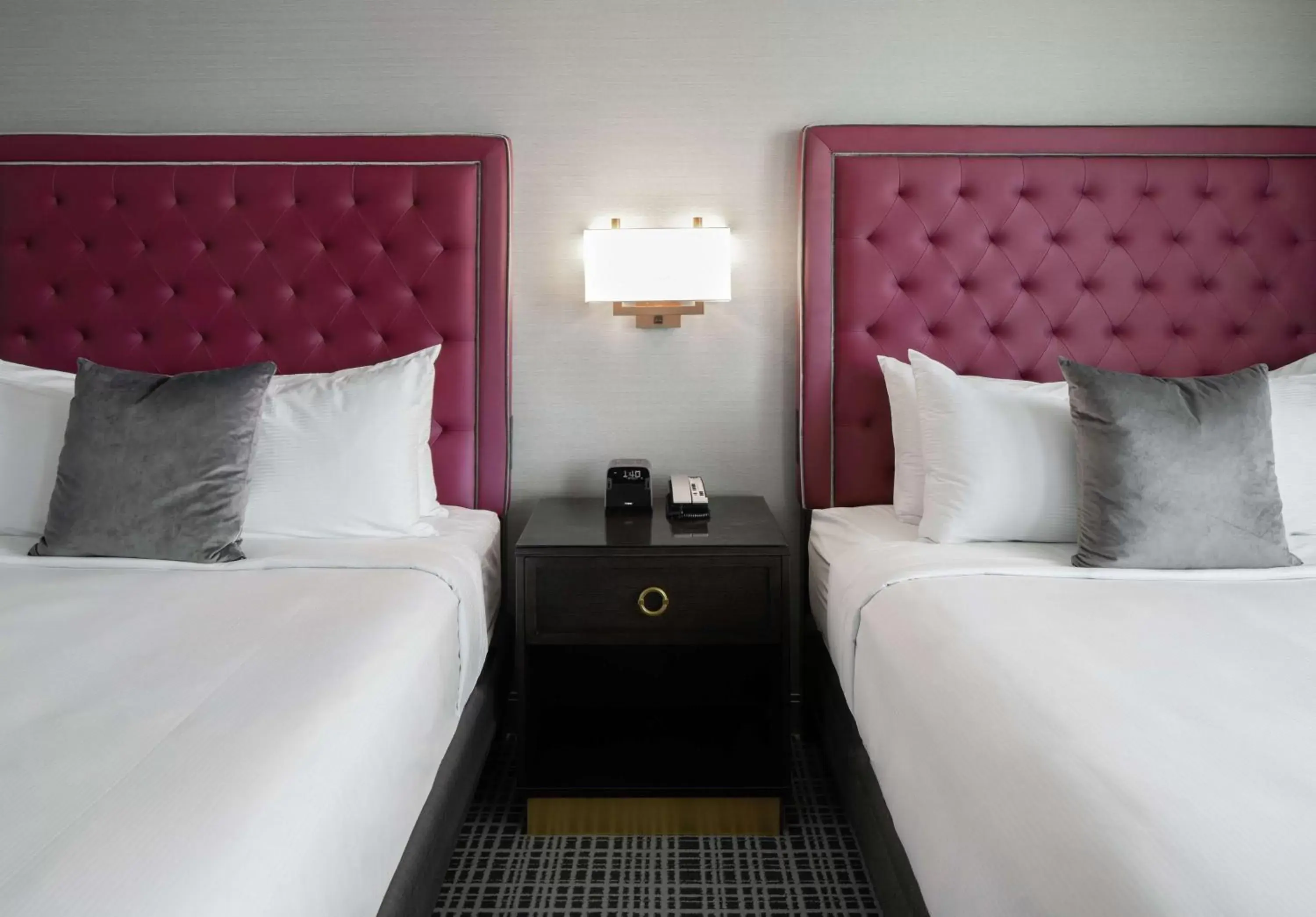 Bed in The Axis Moline Hotel, Tapestry Collection By Hilton Bed in The Axis Moline Hotel, Tapestry Collection By Hilton