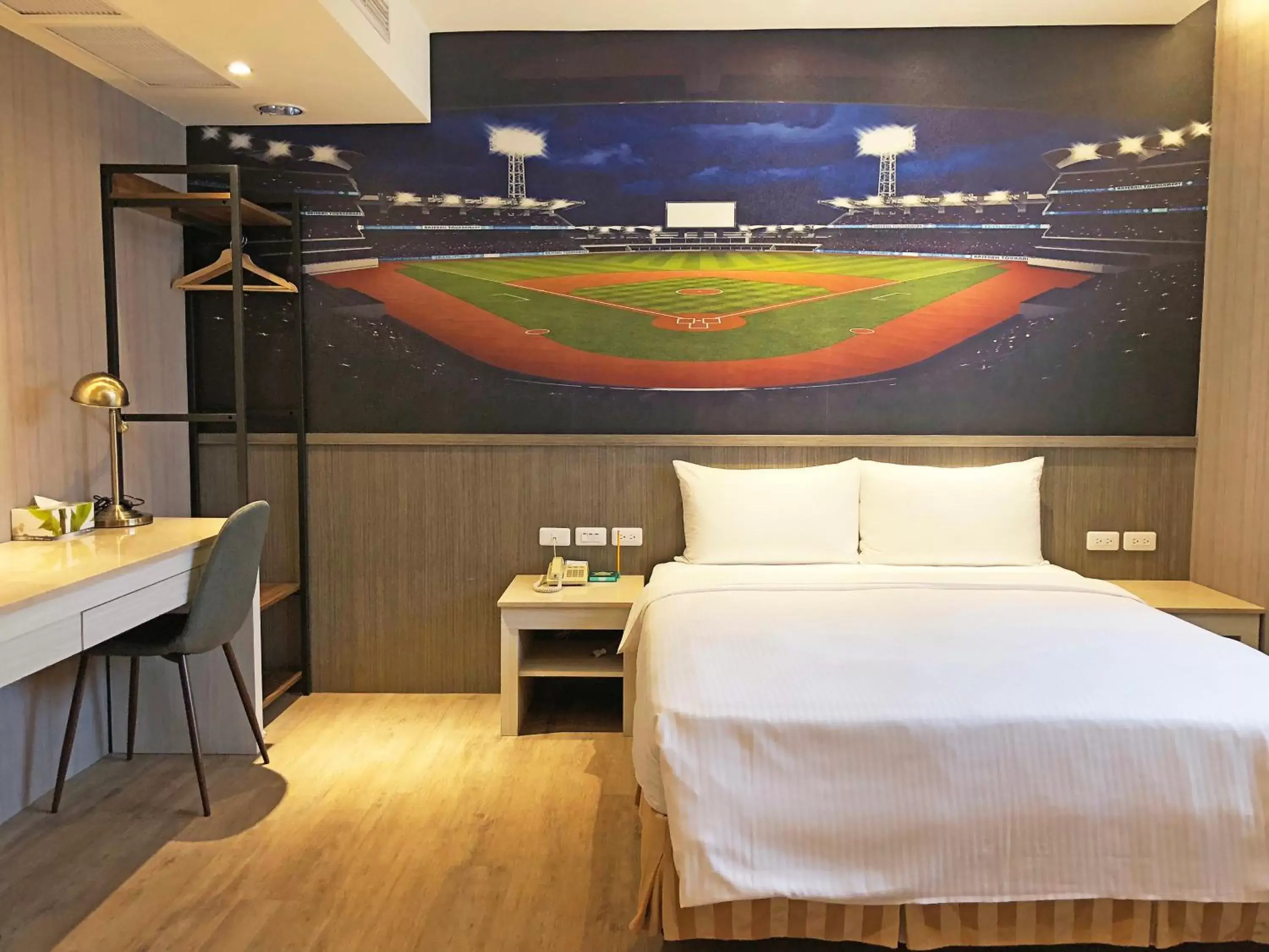 Bed in La Hotel-Baseball Theme Hall