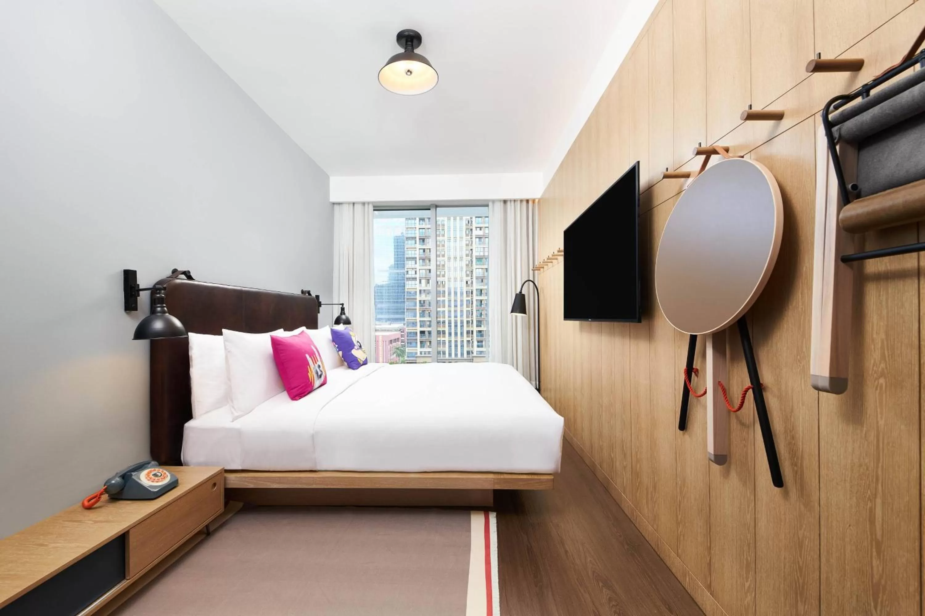Photo of the whole room, Bed in Moxy Shenzhen North Station