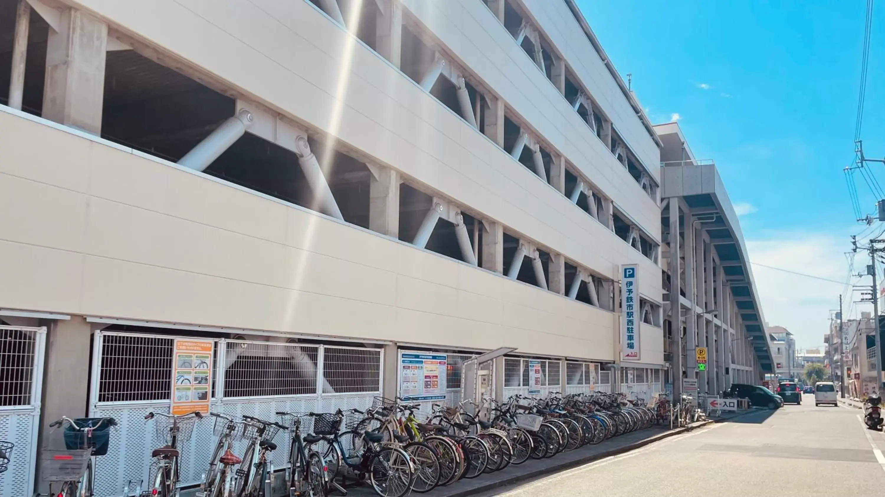 Parking, Property Building in REF Matsuyama City Station by VESSEL HOTELS