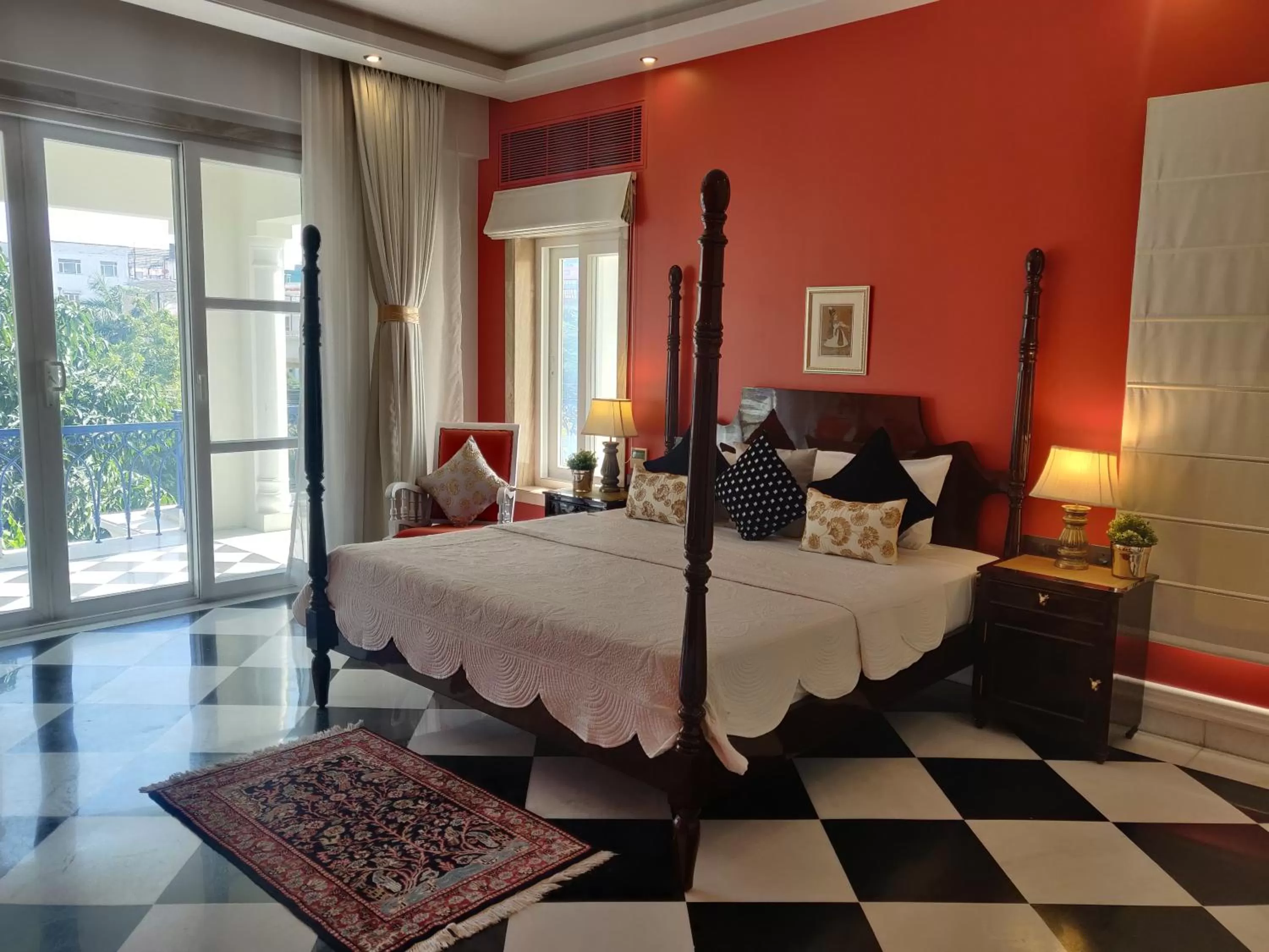 Bed in Dileep Kothi - A Royal Boutique Luxury Suites in Jaipur