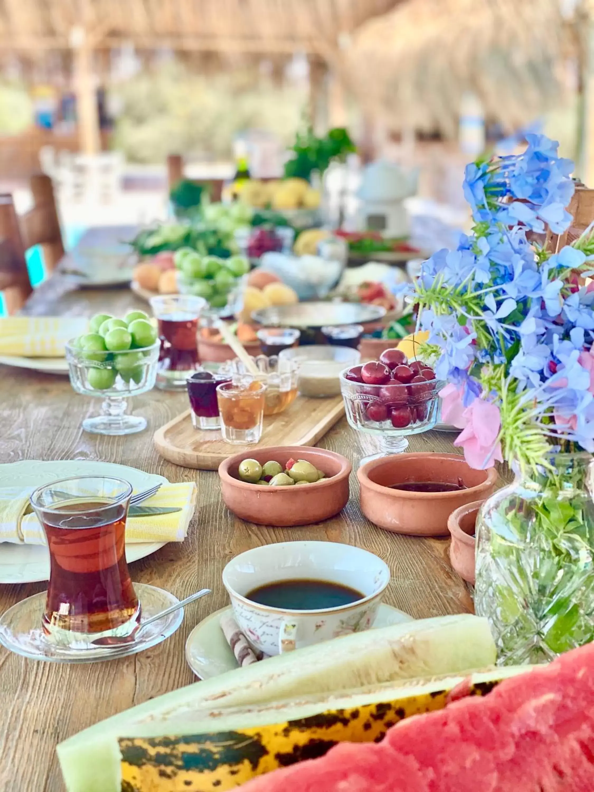 Food and drinks in Alaçatı Barbarossa Hotel