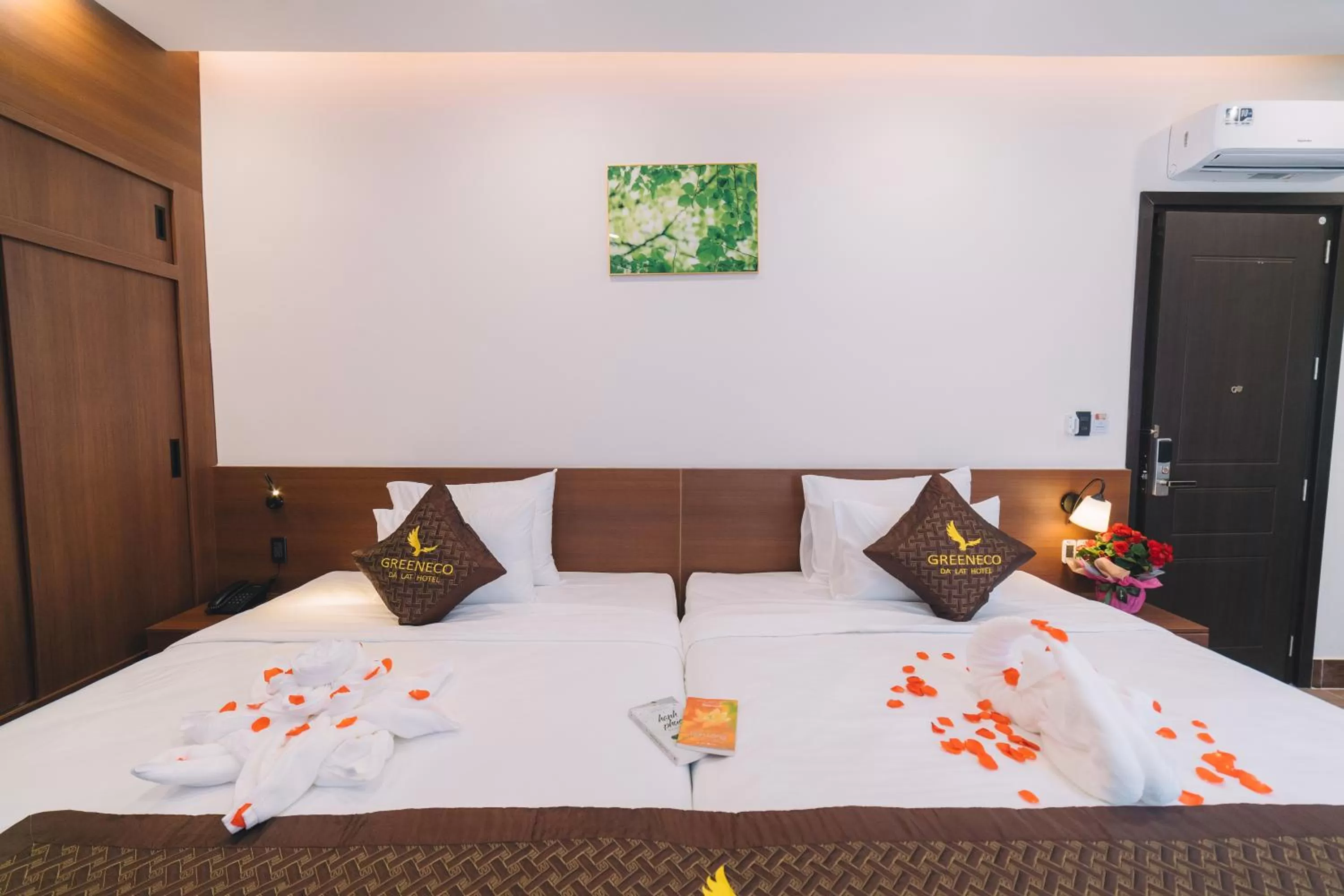 Bed in GREENECO DA LAT HOTEL - Khách sạn Green Eco Đà Lạt