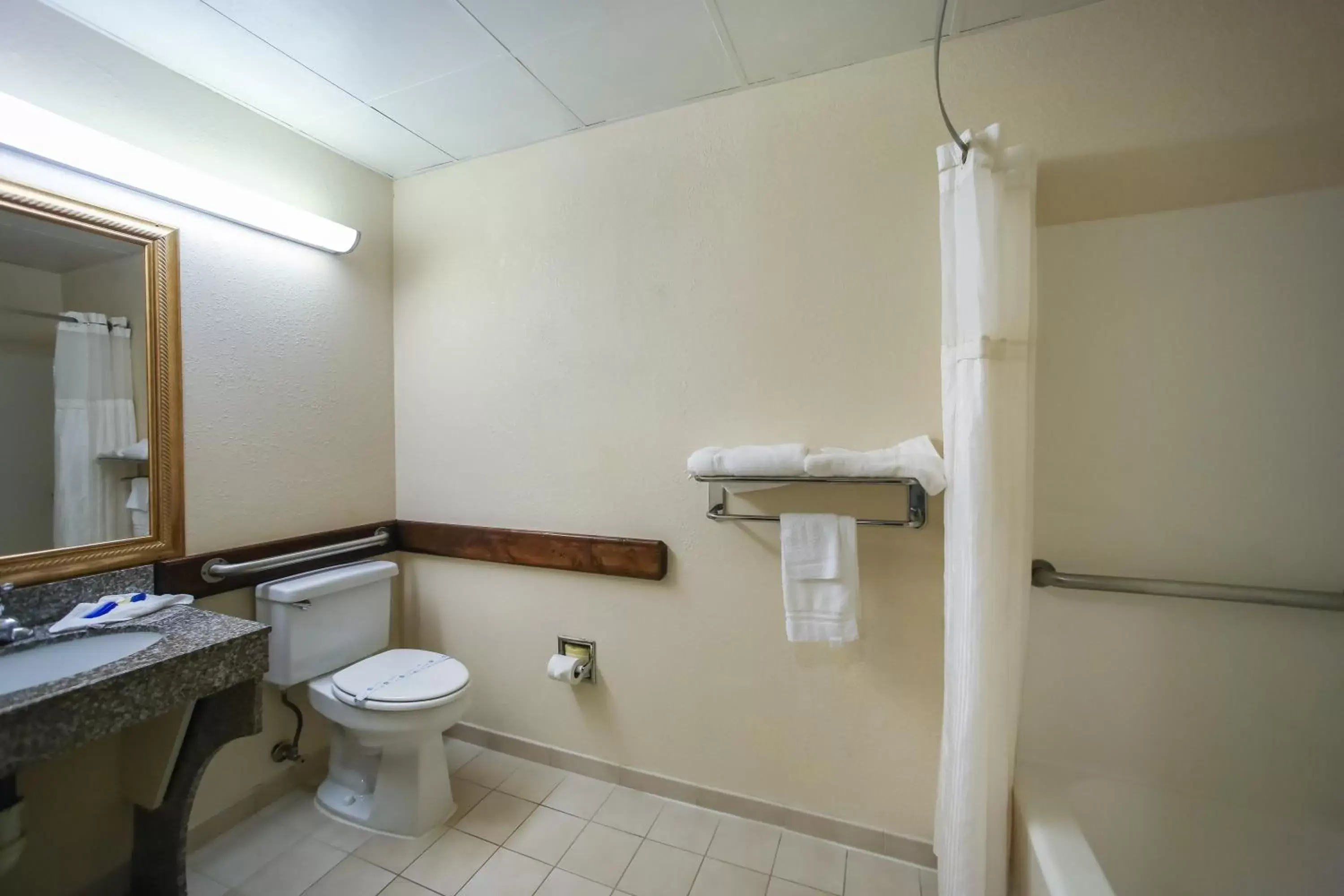 Toilet, Bathroom in Motel 6 Dawsonville GA North GA Premium Outlets