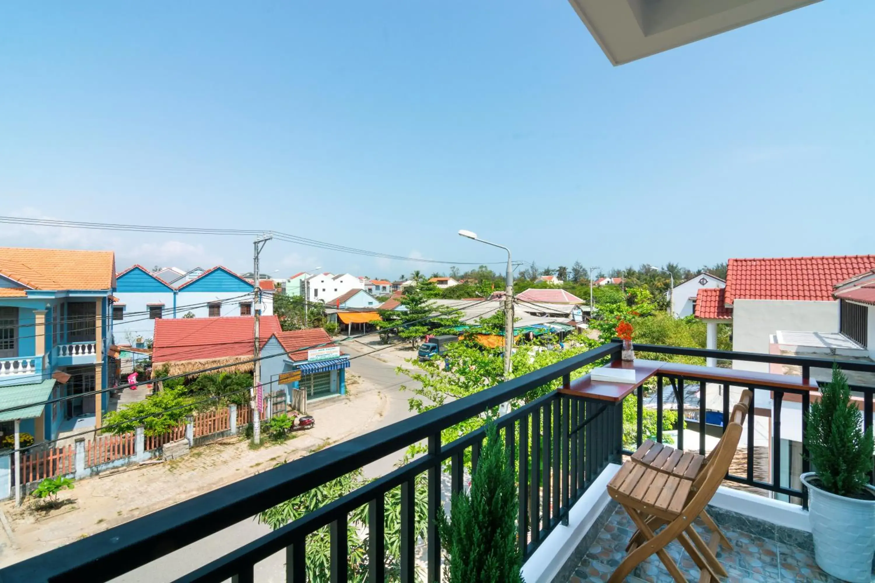 Balcony/Terrace in An Bang Beach Dolphin Homestay