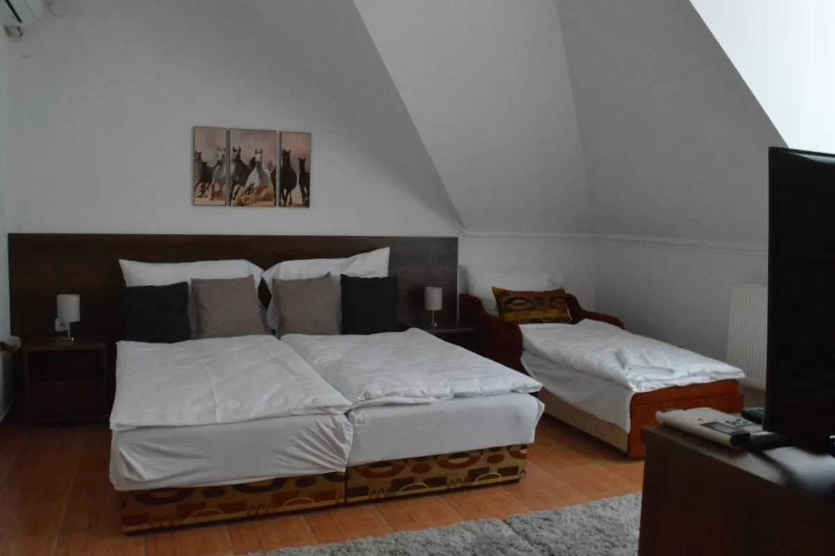 Bed in Aqua Oazis Apartman