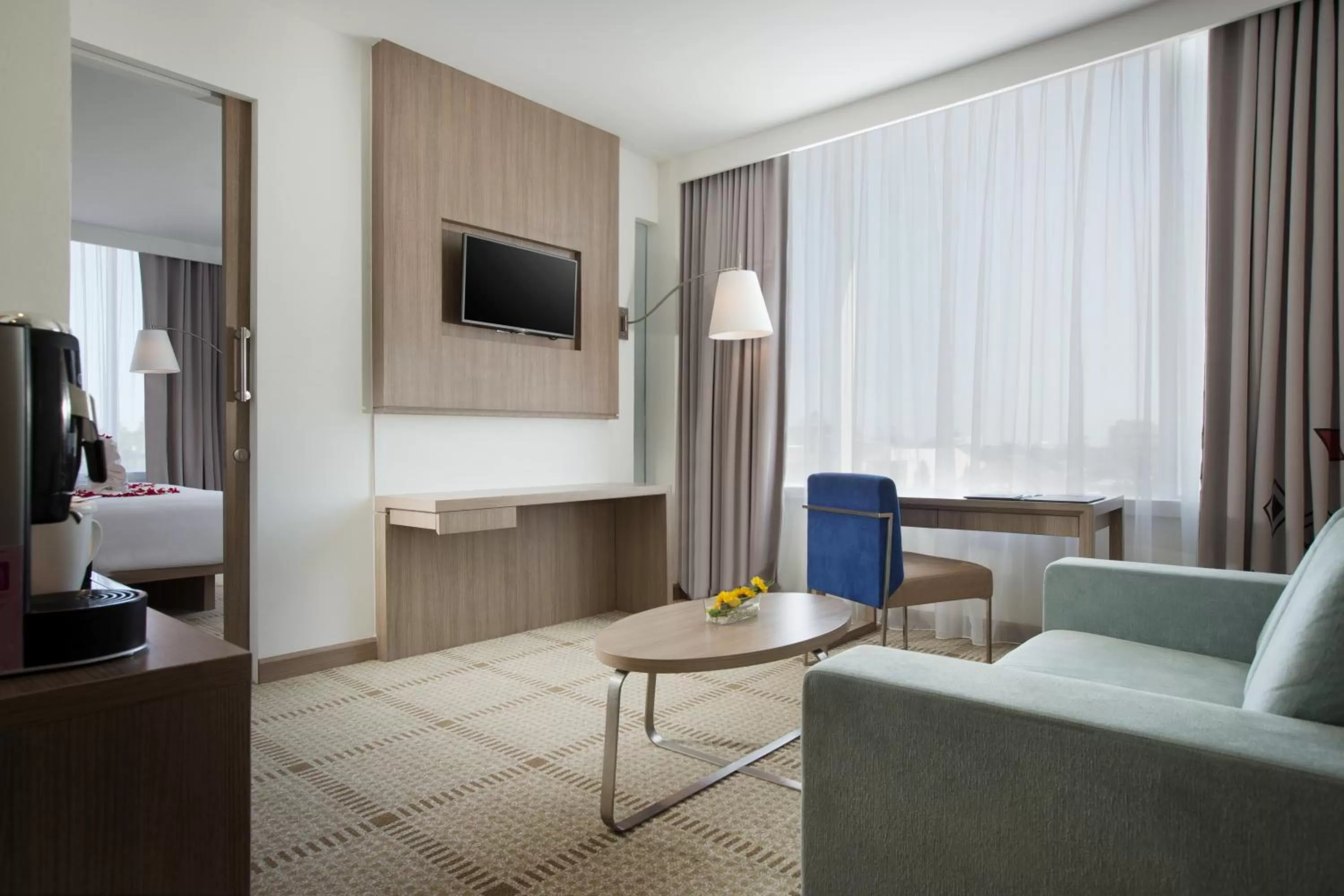 Seating area in Novotel Makassar Grand Shayla