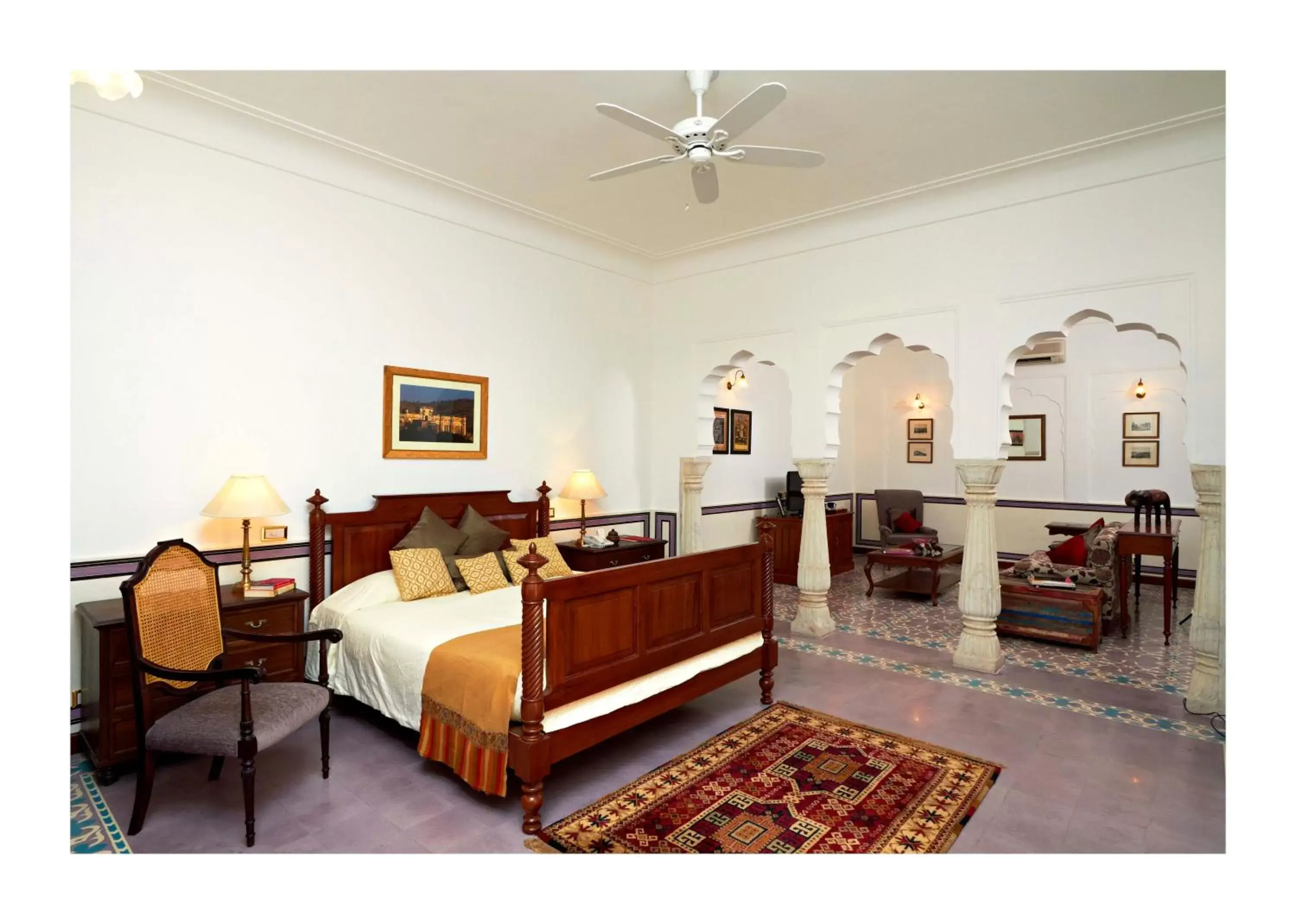 Photo of the whole room in Samode Haveli