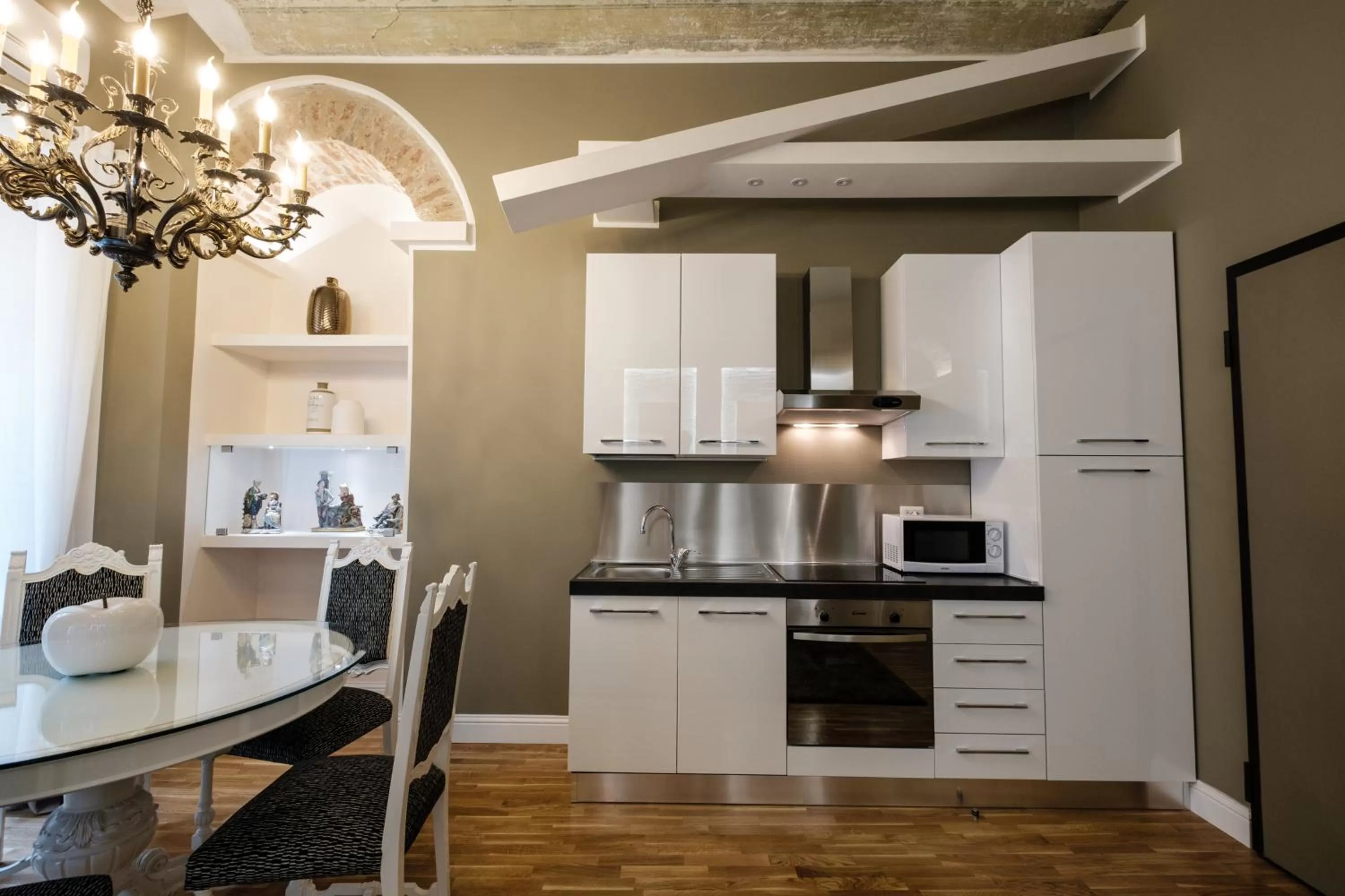 Kitchen or kitchenette in Apart Hotel Torino