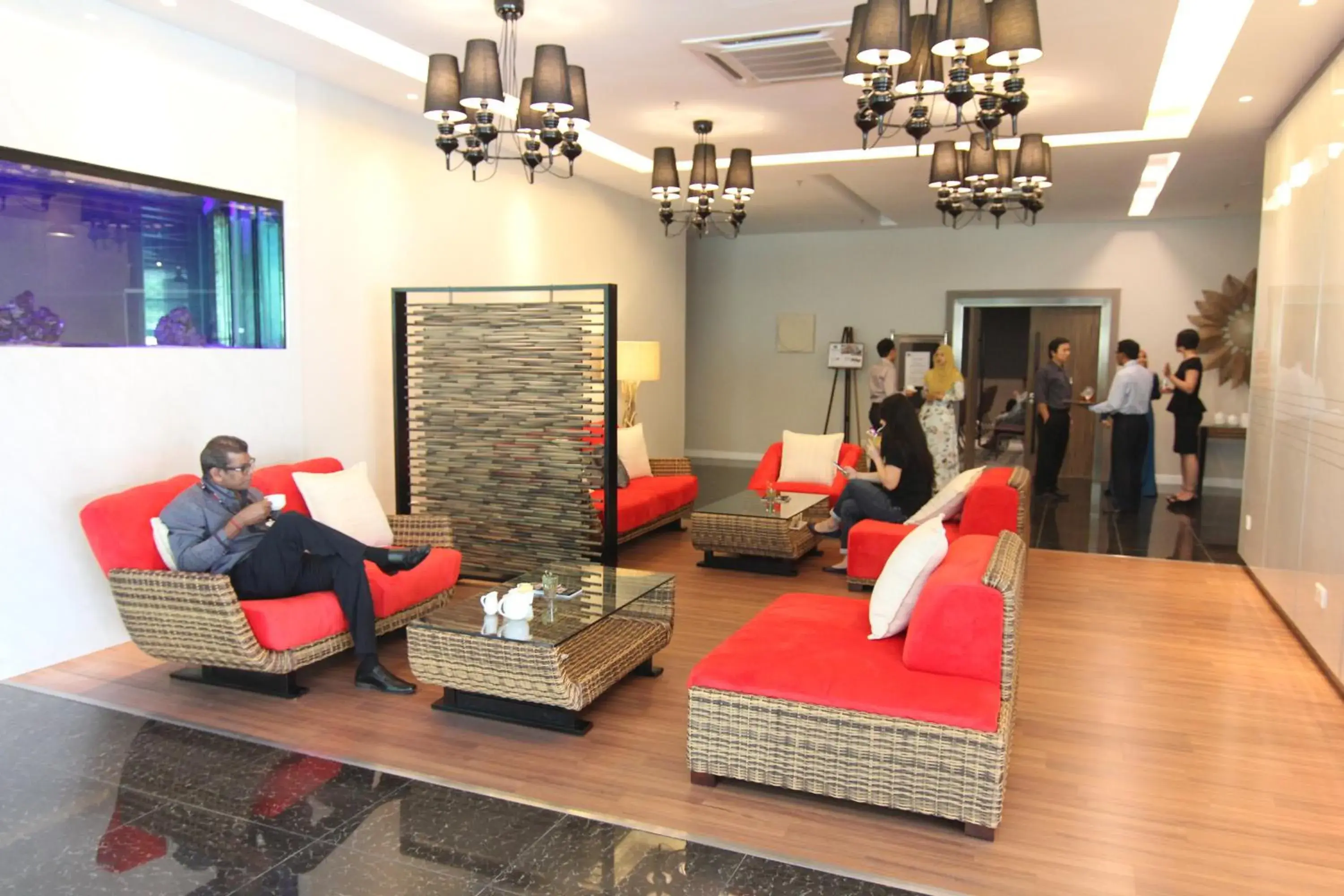 Lobby or reception in Nexus Regency Suites & Hotel