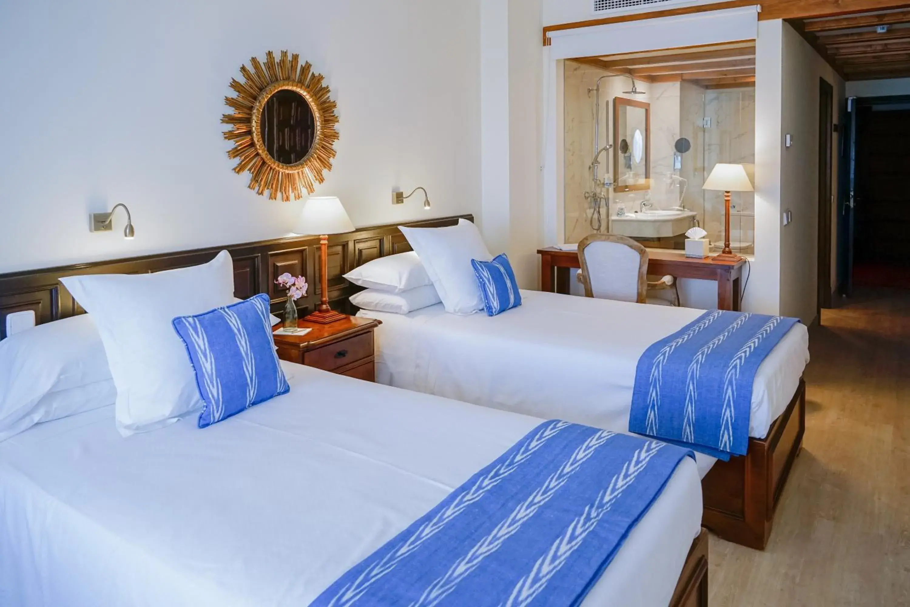 Bed in Hotel Bon Sol Resort & Spa
