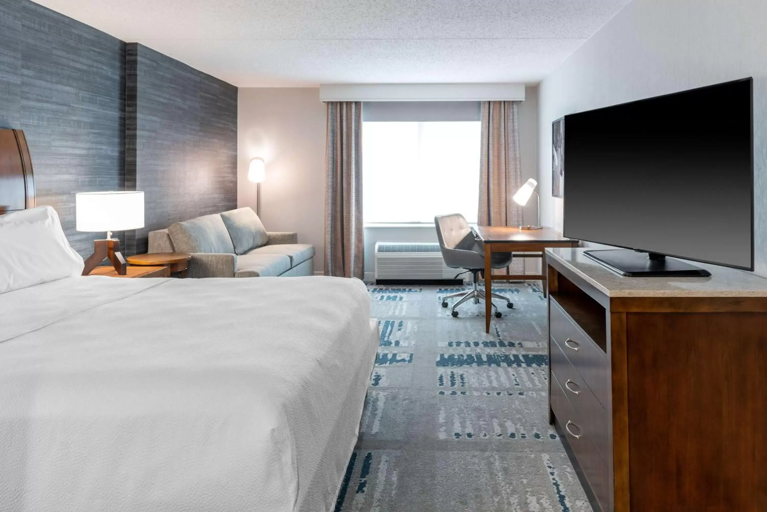 Bedroom, TV/Entertainment Center in Hilton Garden Inn Arlington/Courthouse Plaza