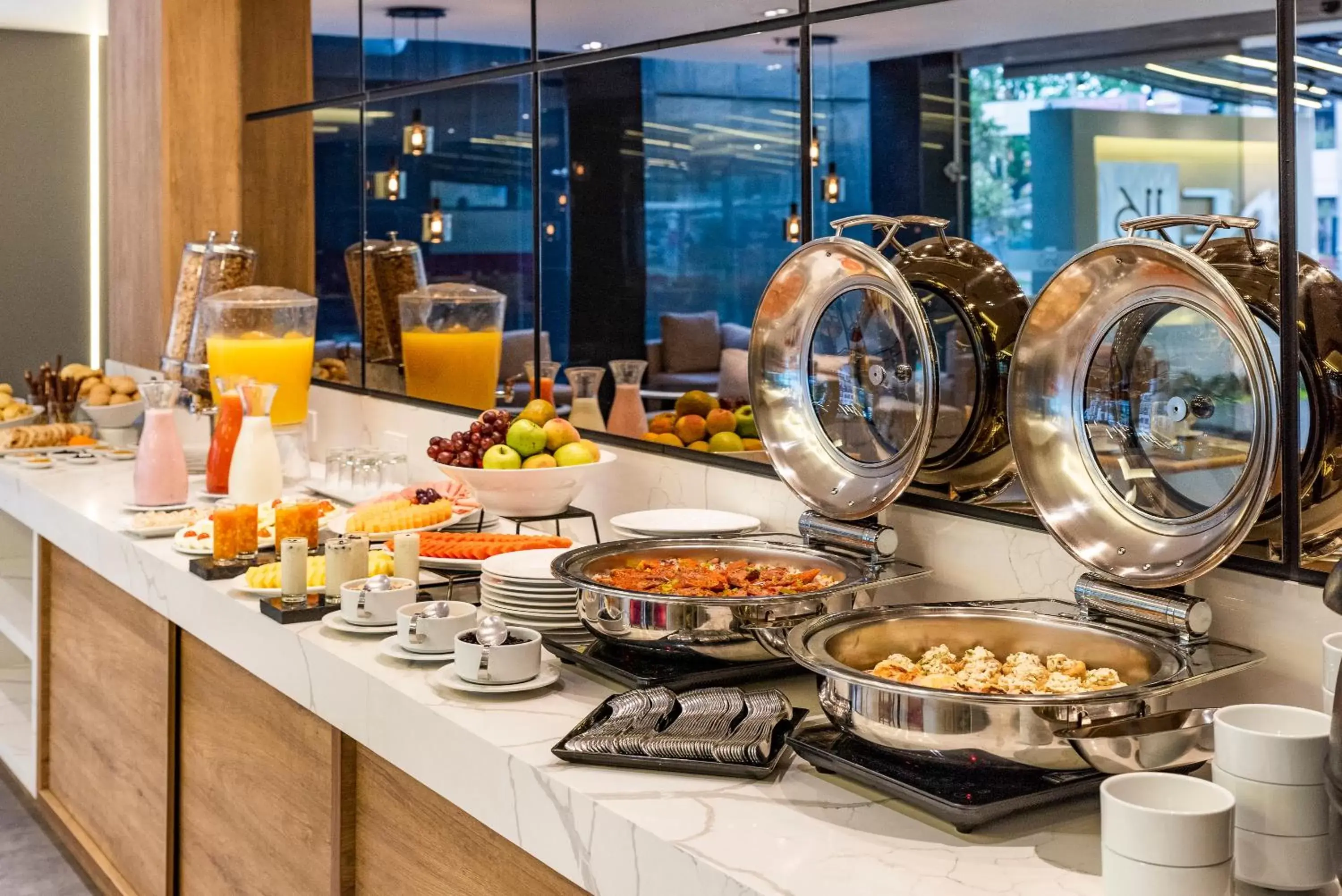 Buffet breakfast in One Sixteen Hotel