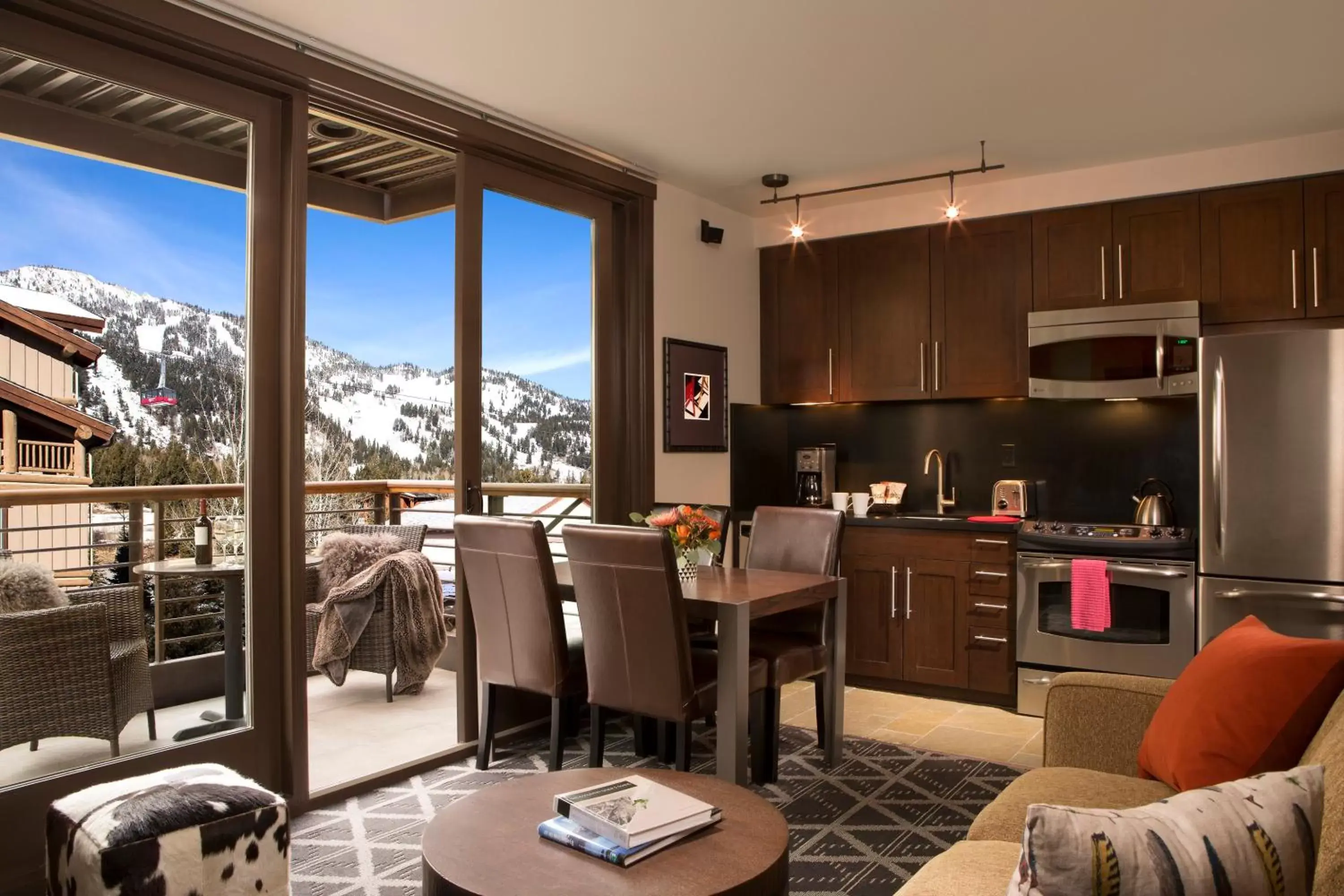 Kitchen or kitchenette in Hotel Terra Jackson Hole, a Noble House Resort