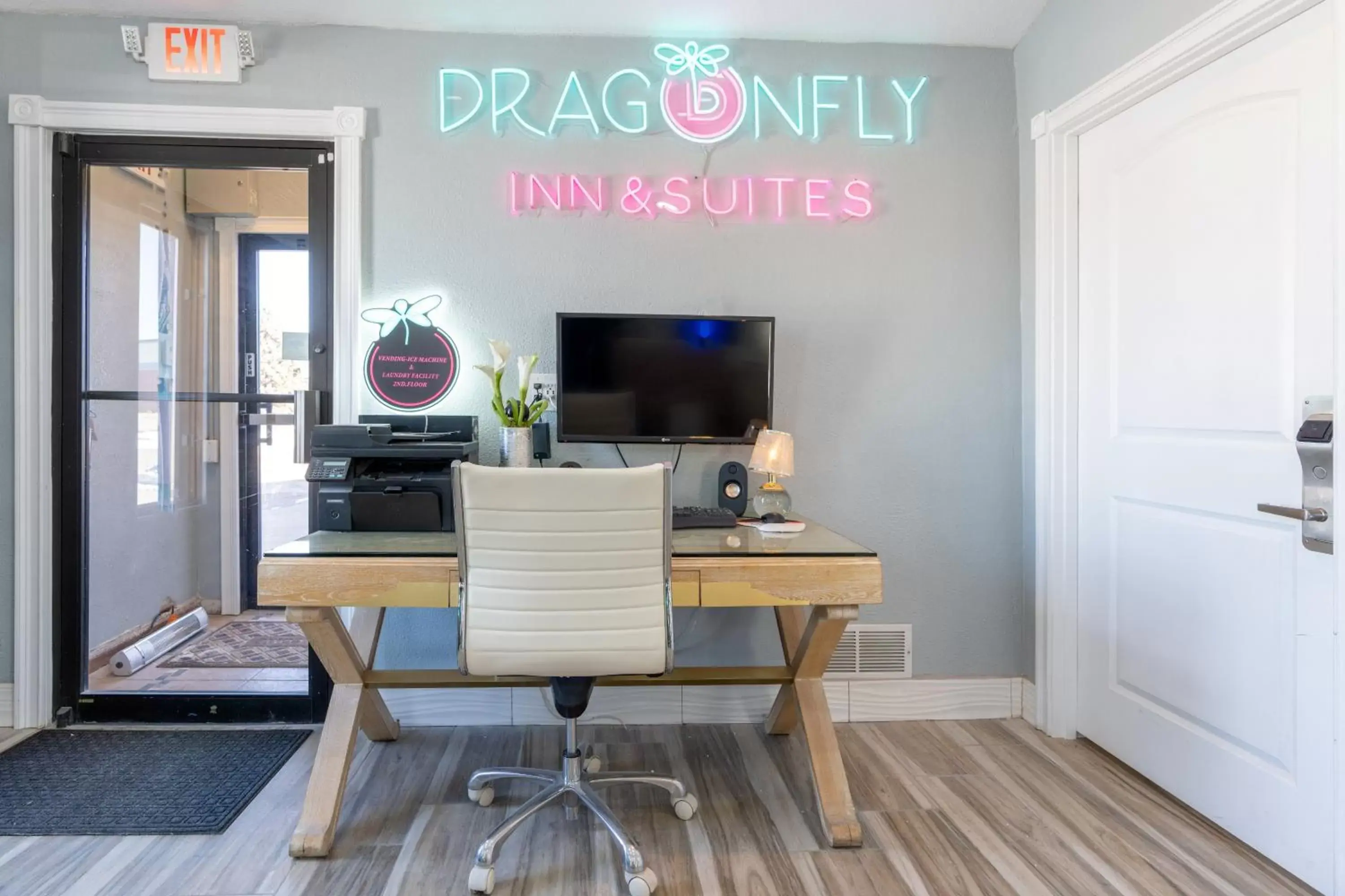 Property building, TV/Entertainment Center in Dragonfly Inn & Suites