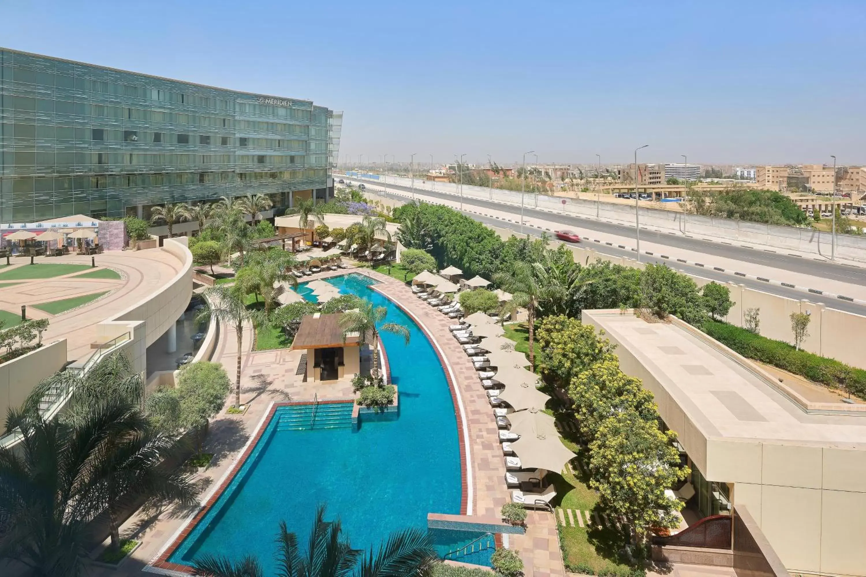 Swimming pool, Pool View in Le Meridien Cairo Airport