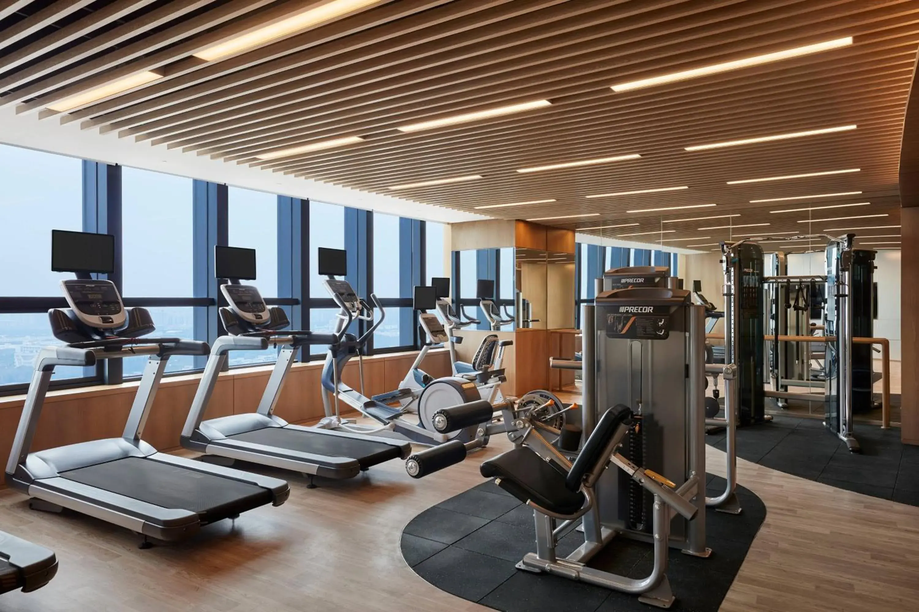 Fitness centre/facilities, Fitness Center/Facilities in Courtyard by Marriott Shanghai Songjiang