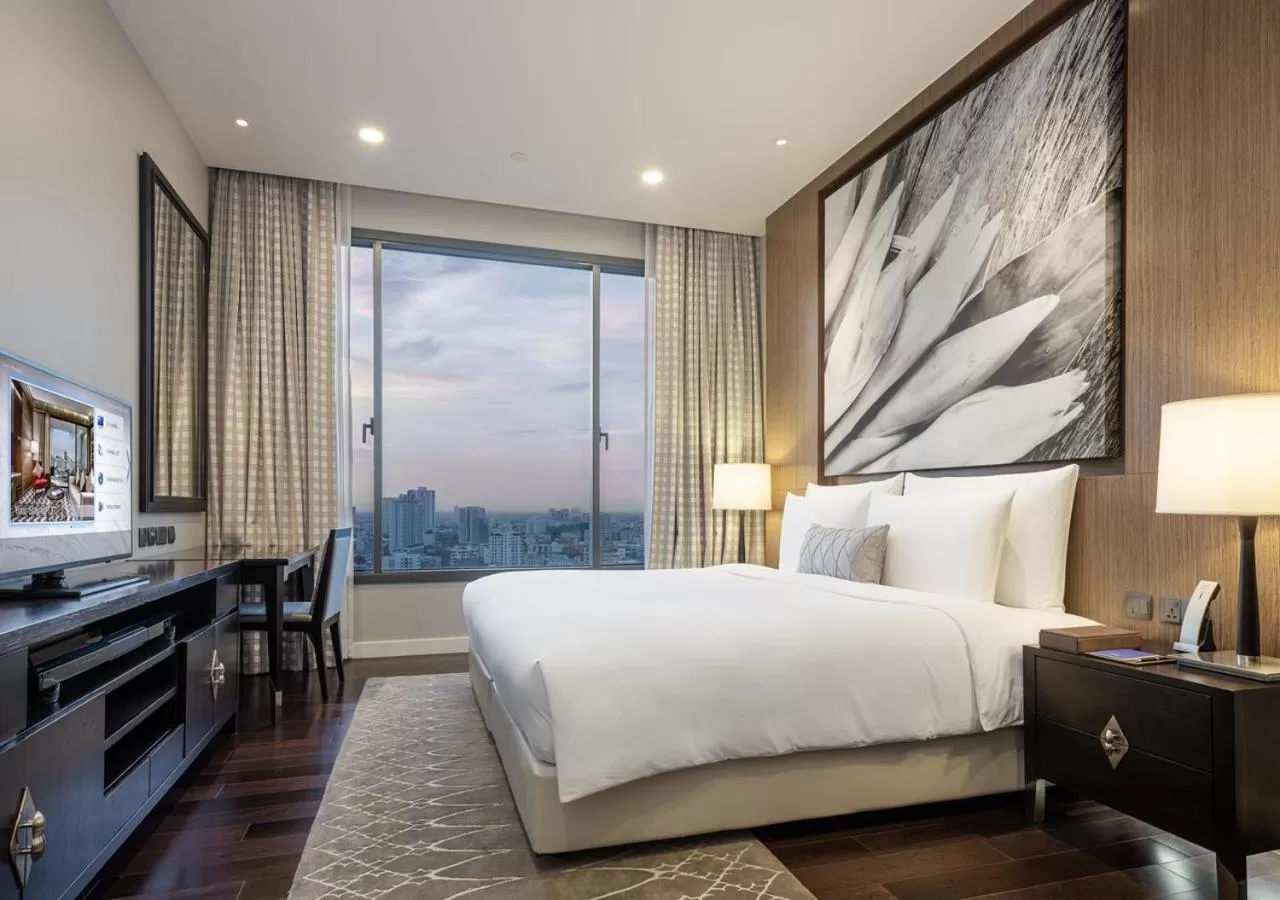 Bedroom, Bed in 137 Pillars Residences Bangkok