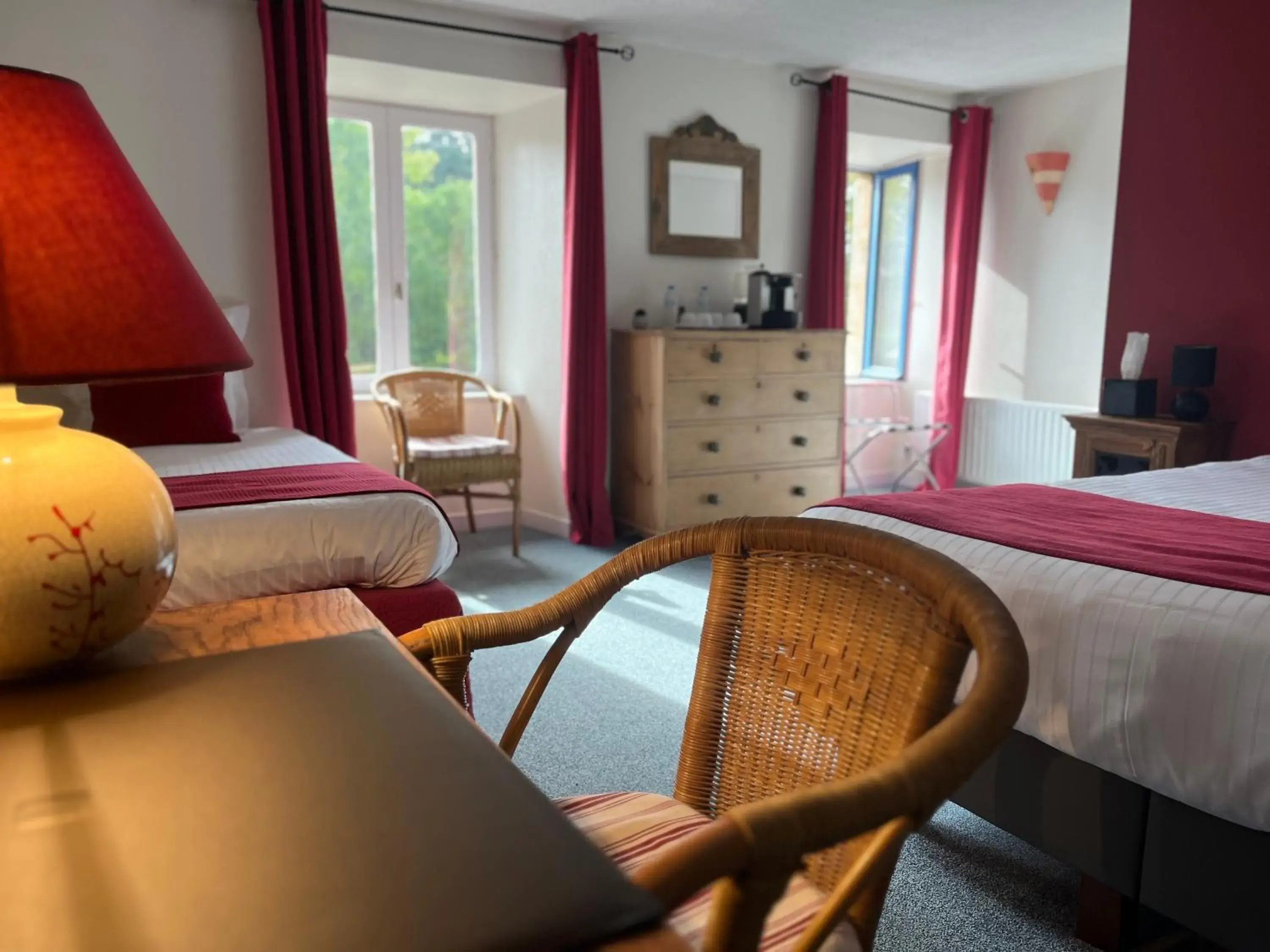 Bedroom, Bed in Le Manoir Des Portes