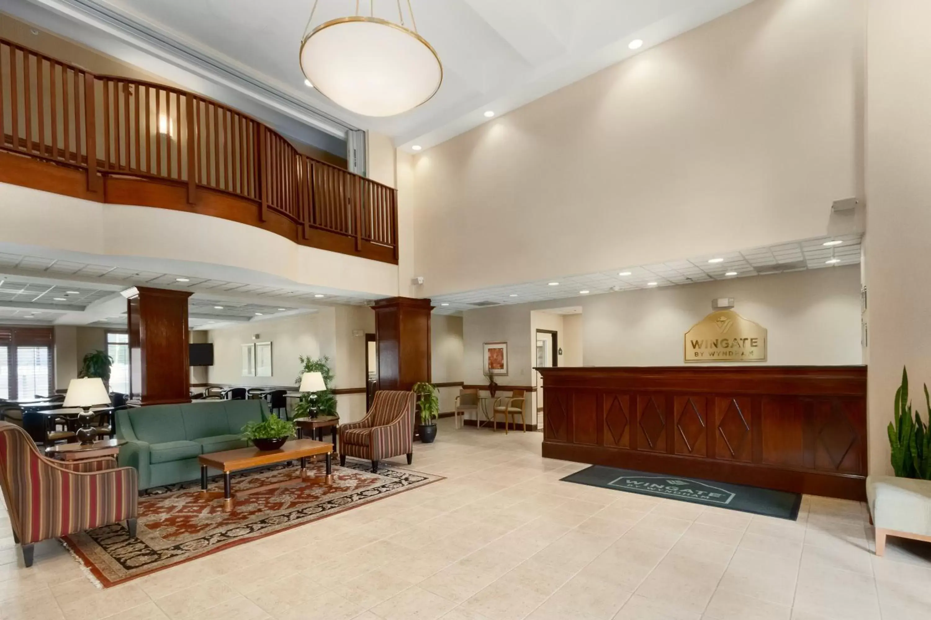 Lobby or reception, Lobby/Reception in Wingate by Wyndham - Charlotte Airport South I-77 at Tyvola