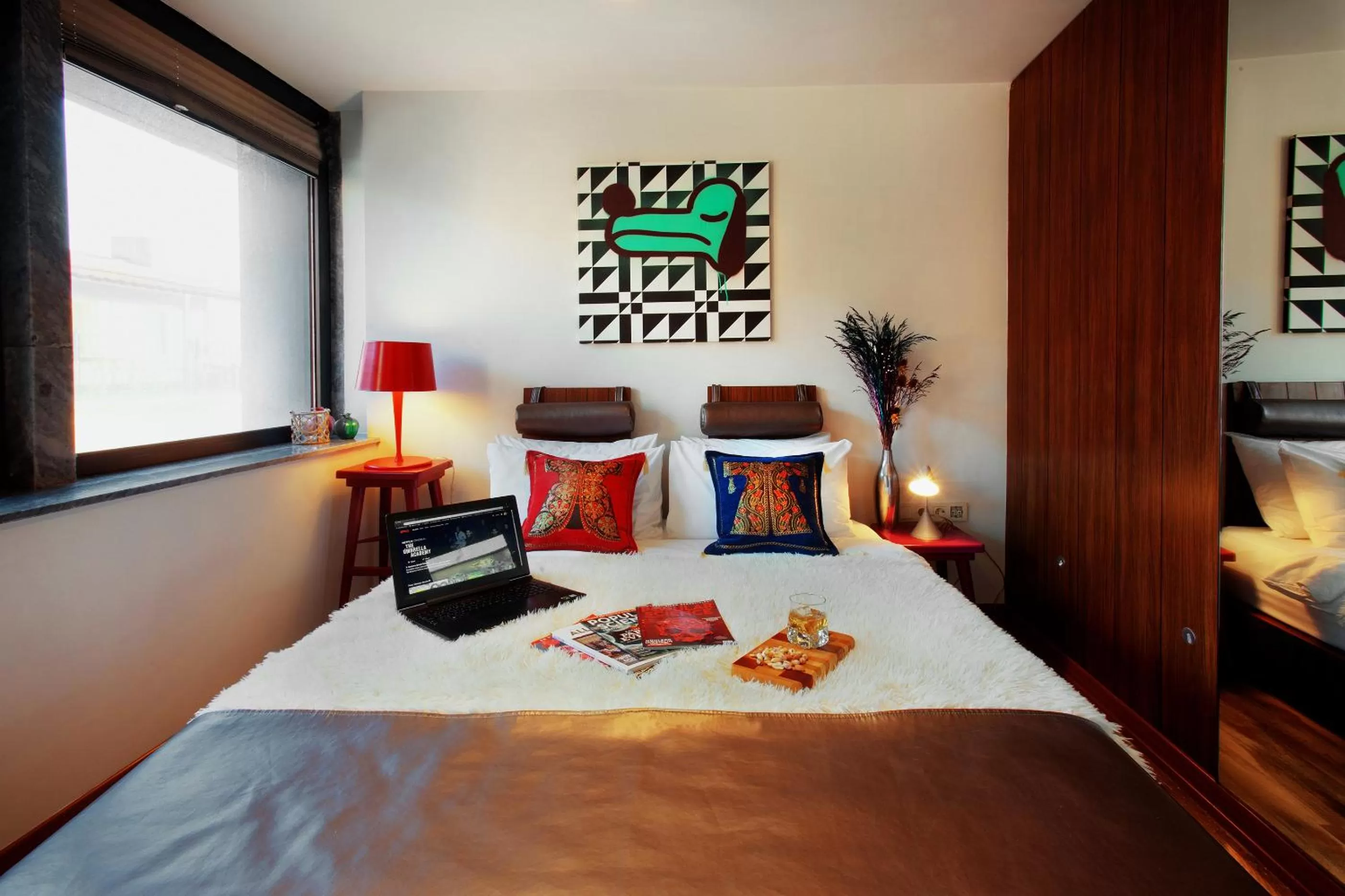 Bed in Duo Galata Hotel