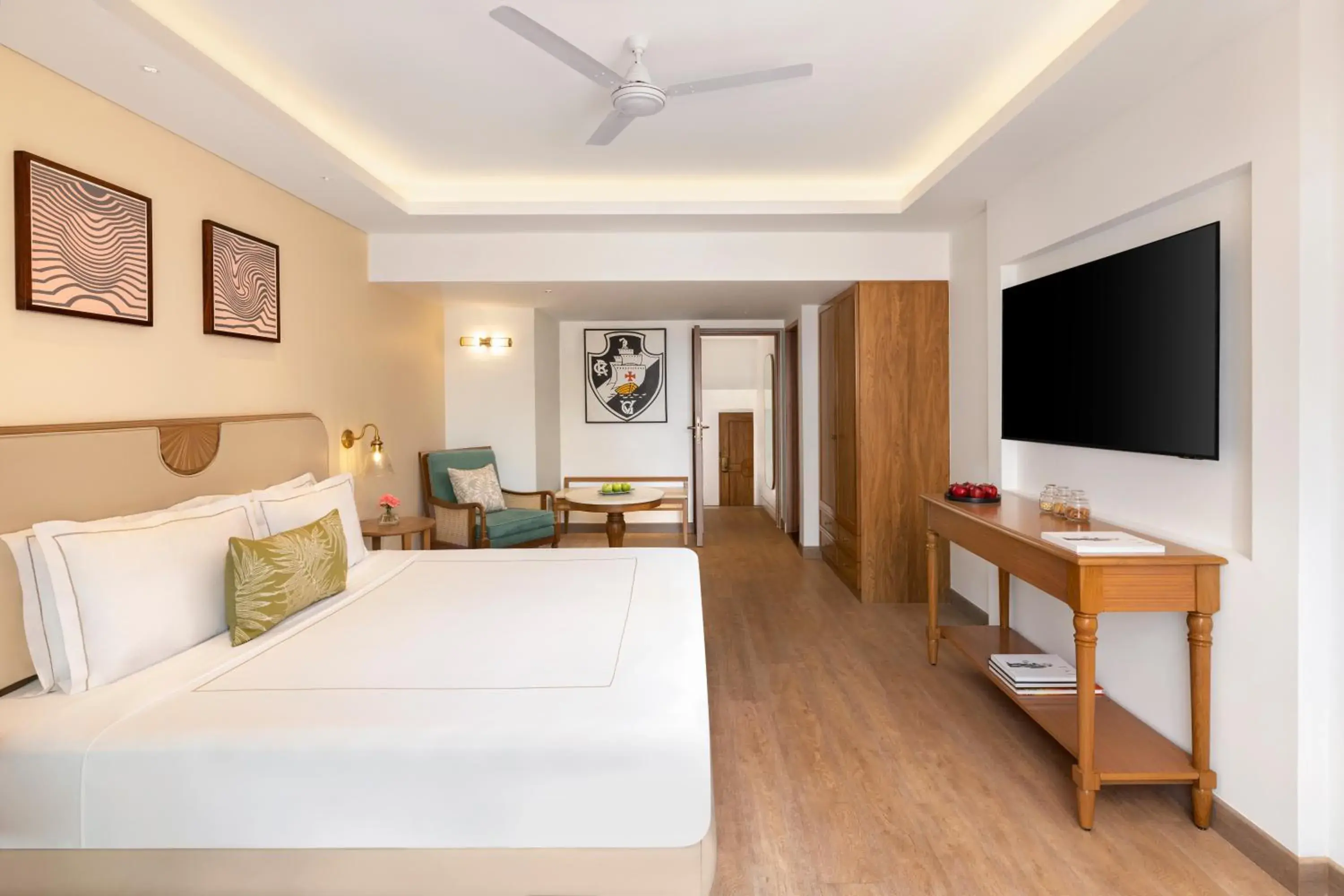 Bedroom, Bed in Cidade De Goa - IHCL SeleQtions
