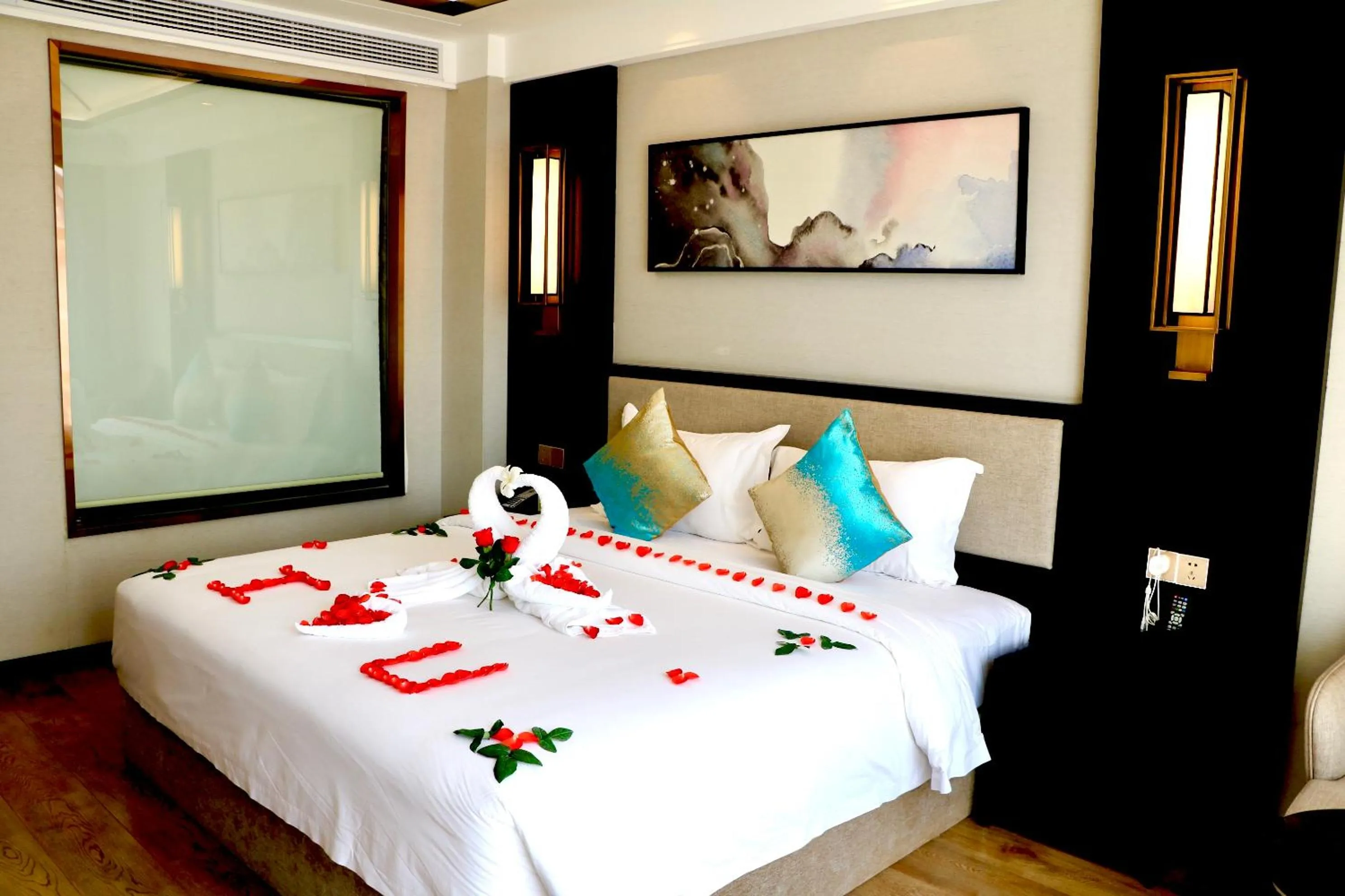 Bed in Le Chen Miiya Hotel