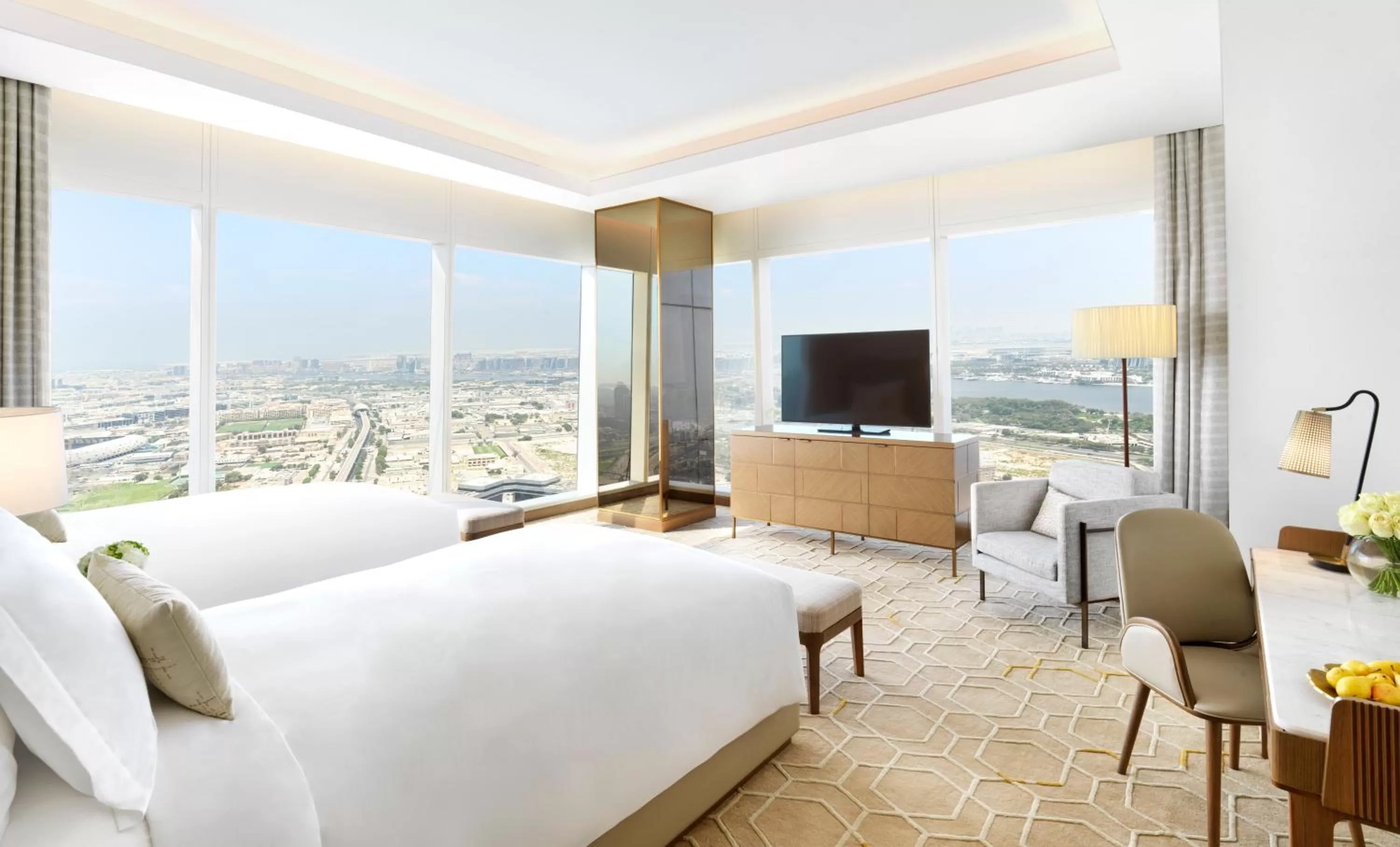 Bedroom, Bed in Sofitel Dubai The Obelisk