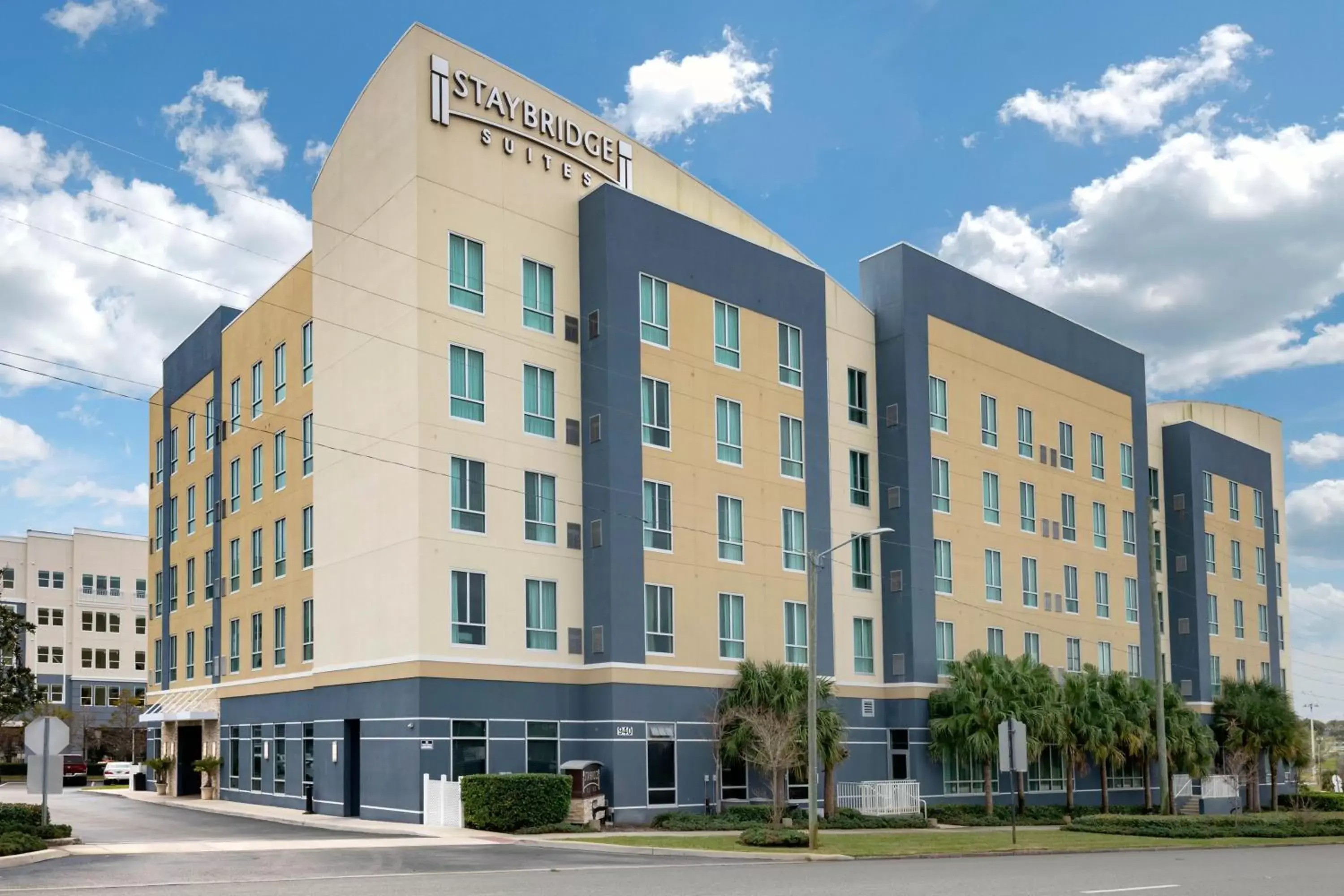Property building in Staybridge Suites St. Petersburg FL, an IHG Hotel