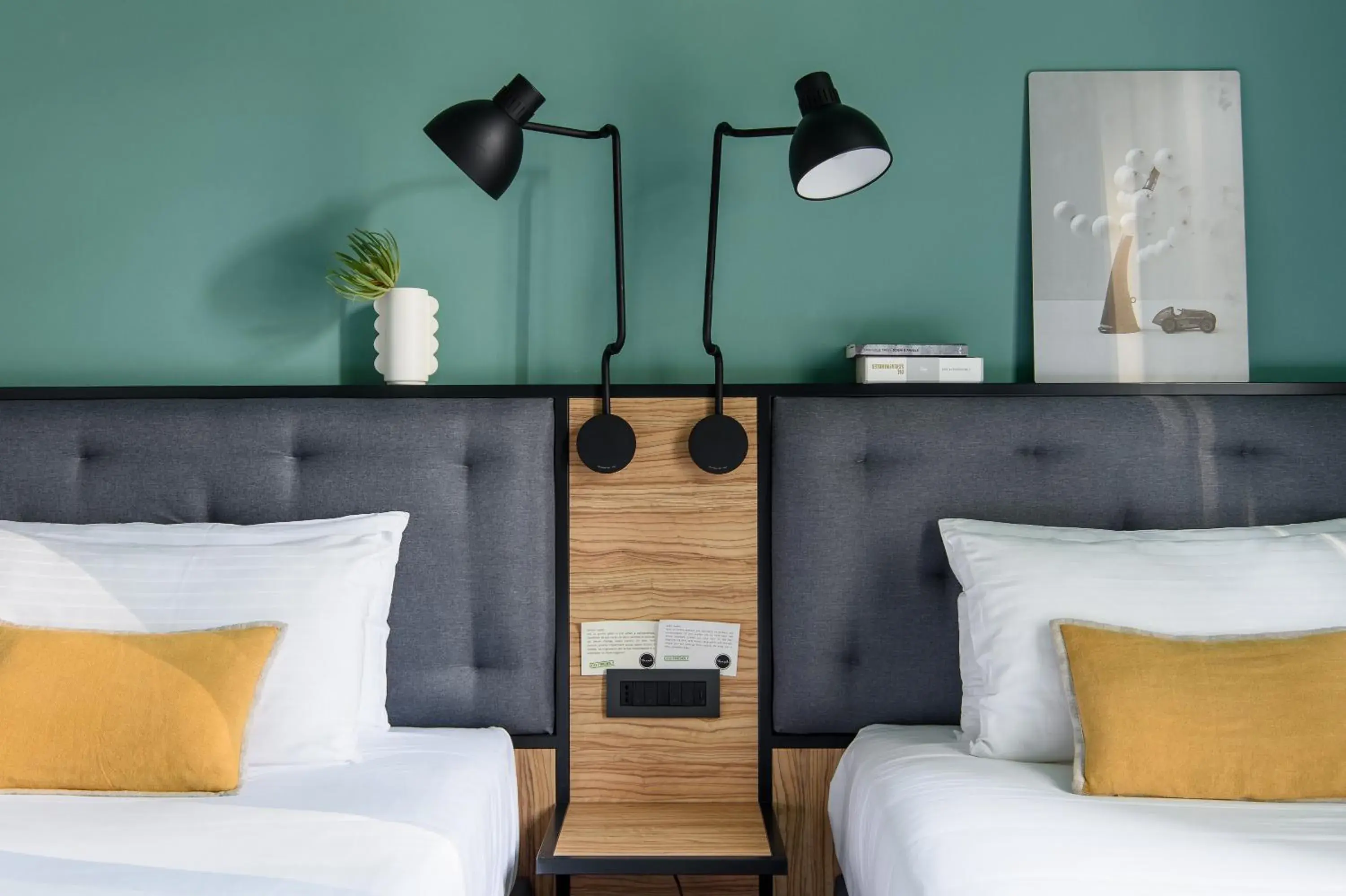 Bed in The Poet Hotel Bed in The Poet Hotel