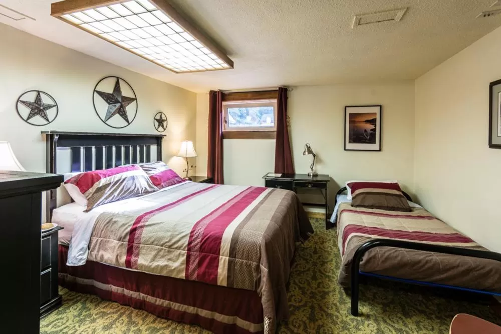 Bed in Rustlers Lodge