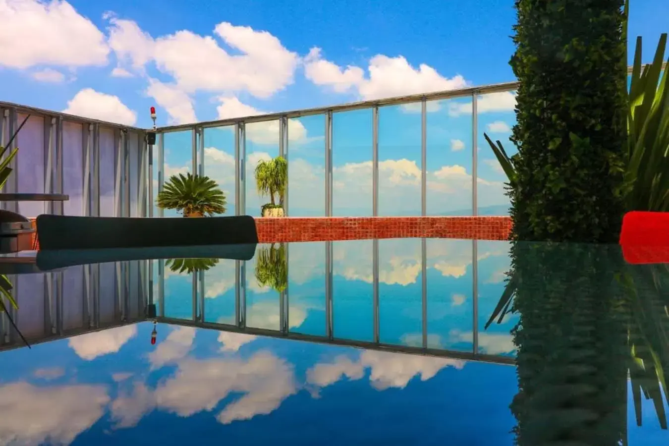 Balcony/Terrace, Swimming Pool in Hotel Belo Grand Morelia