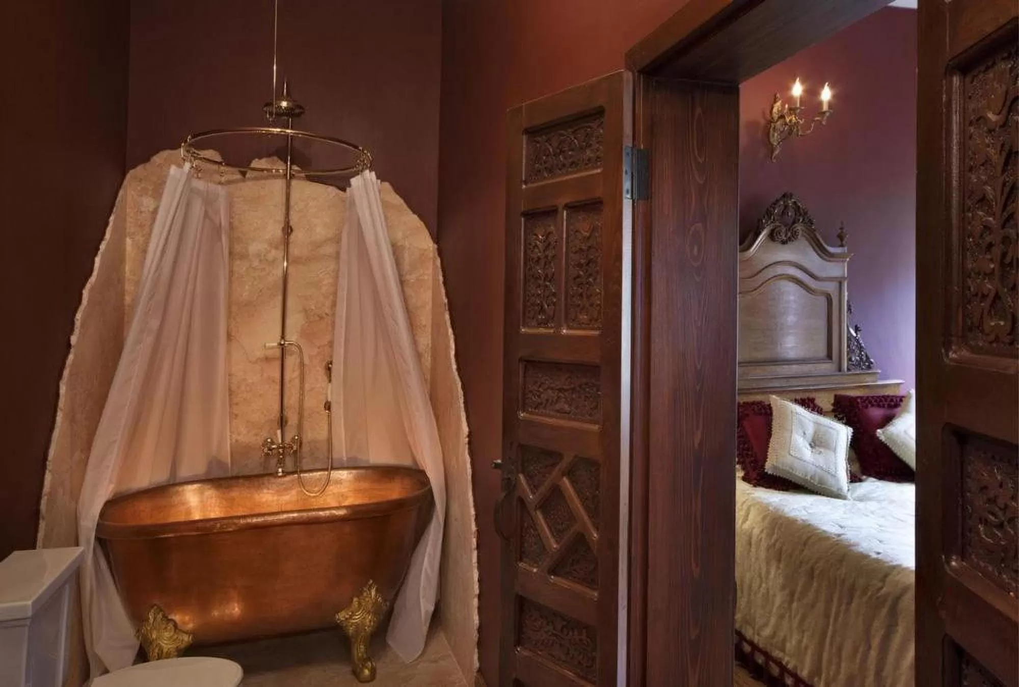 Bathroom, Bed in Sacred House