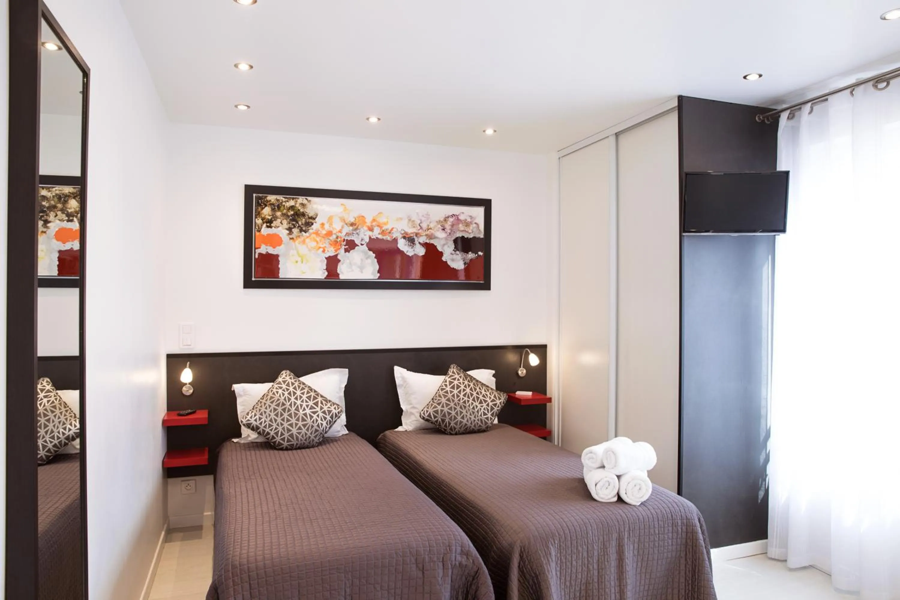 Bedroom, Bed in Hotel De L'Horloge