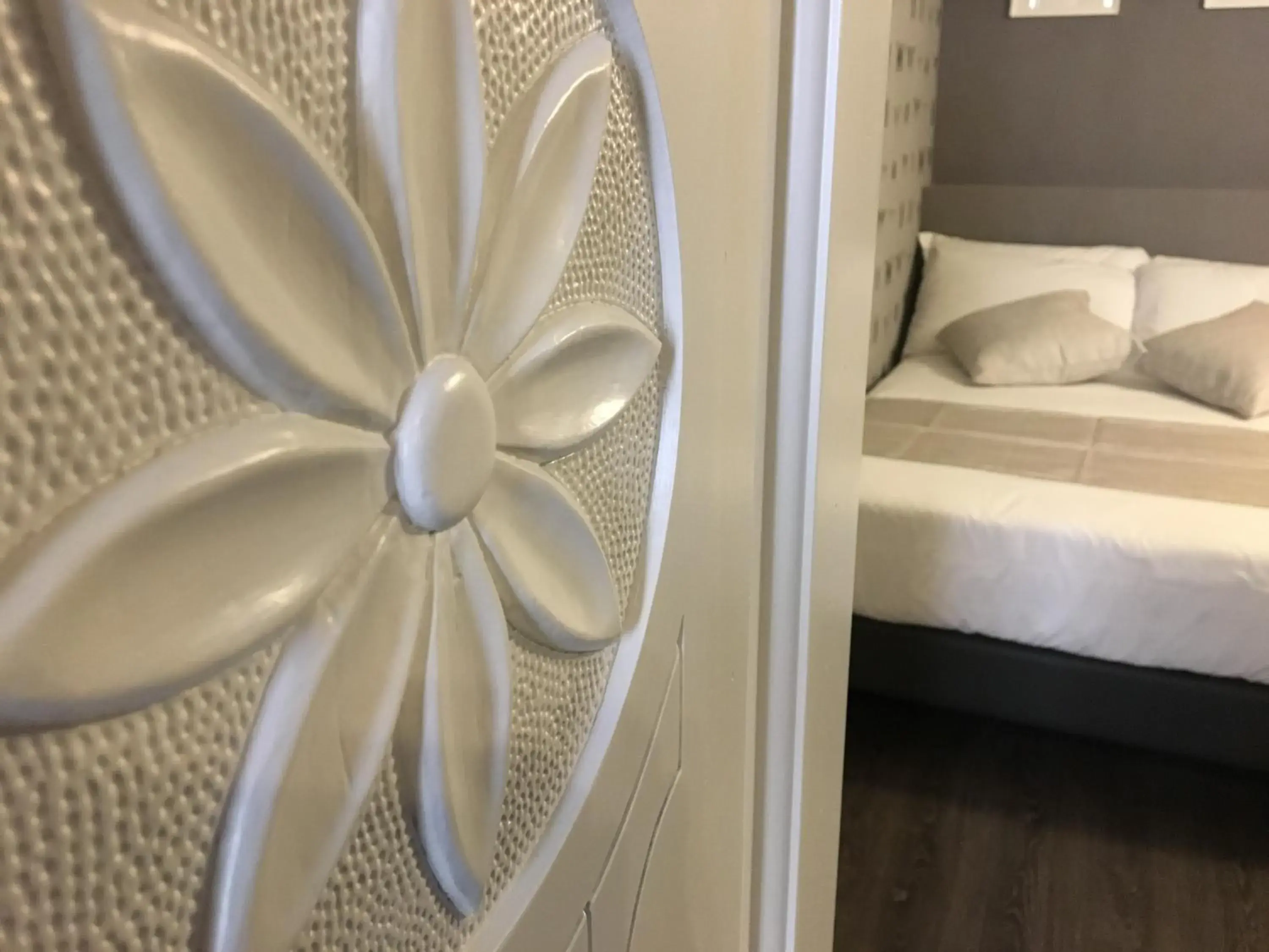 Decorative detail, Bed in Maxxim Hotel