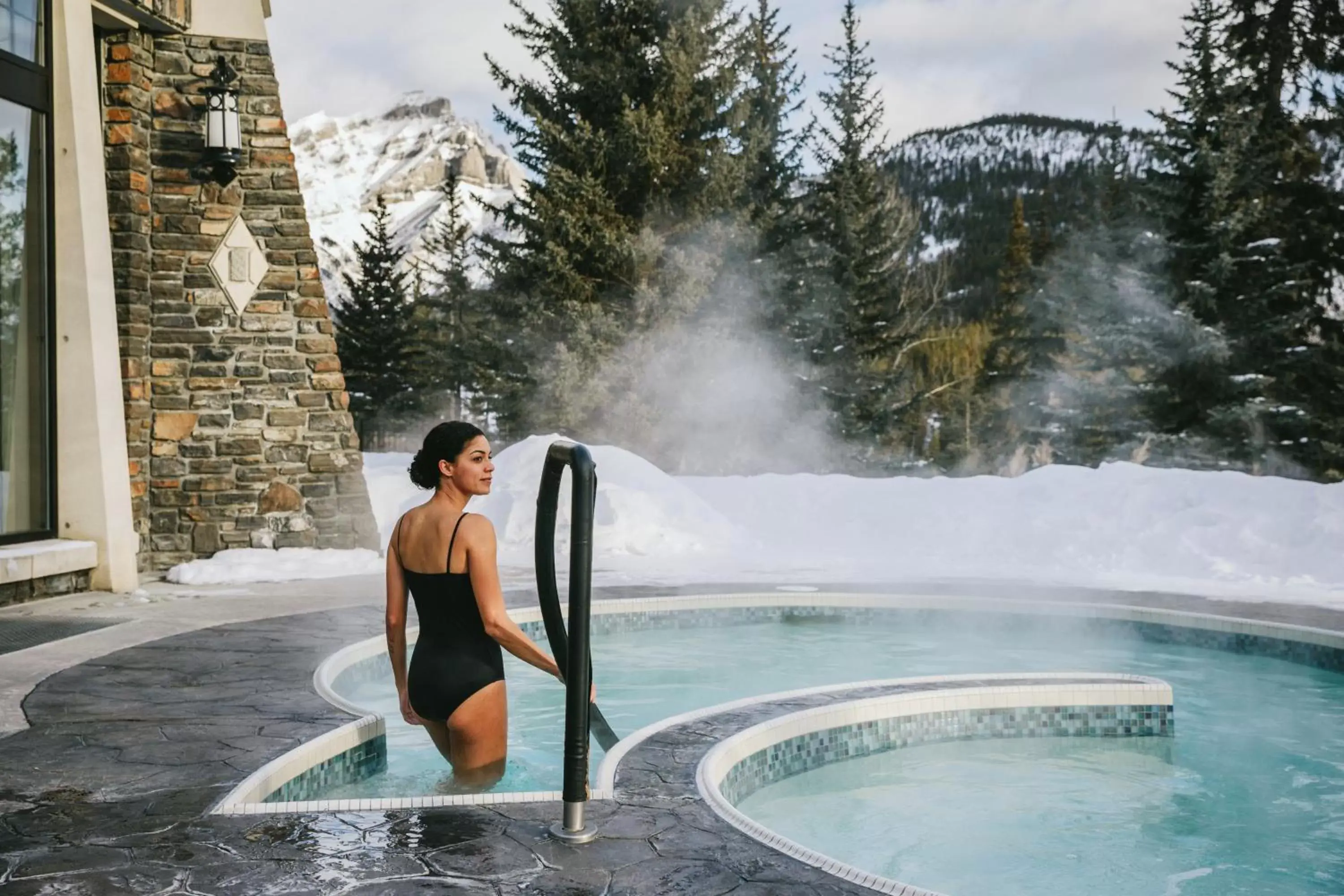 People in Fairmont Banff Springs