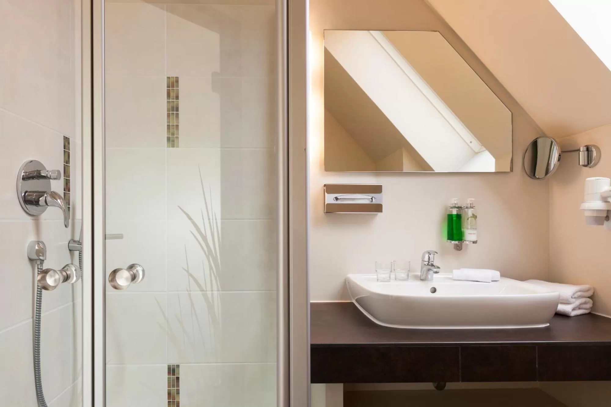 Shower in Logis Hôtel Kur- und Wellnesshaus Spree Balance